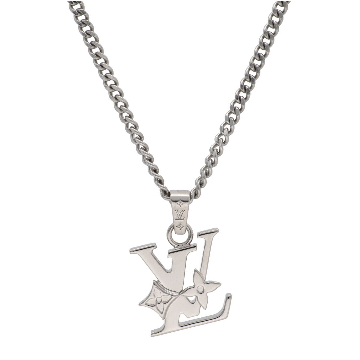 【中古】 LOUIS VUITTON ルイヴィトン ペンダント･モノグラム ロウ M02254 シルバー ネックレス ペンダント 26009546DS