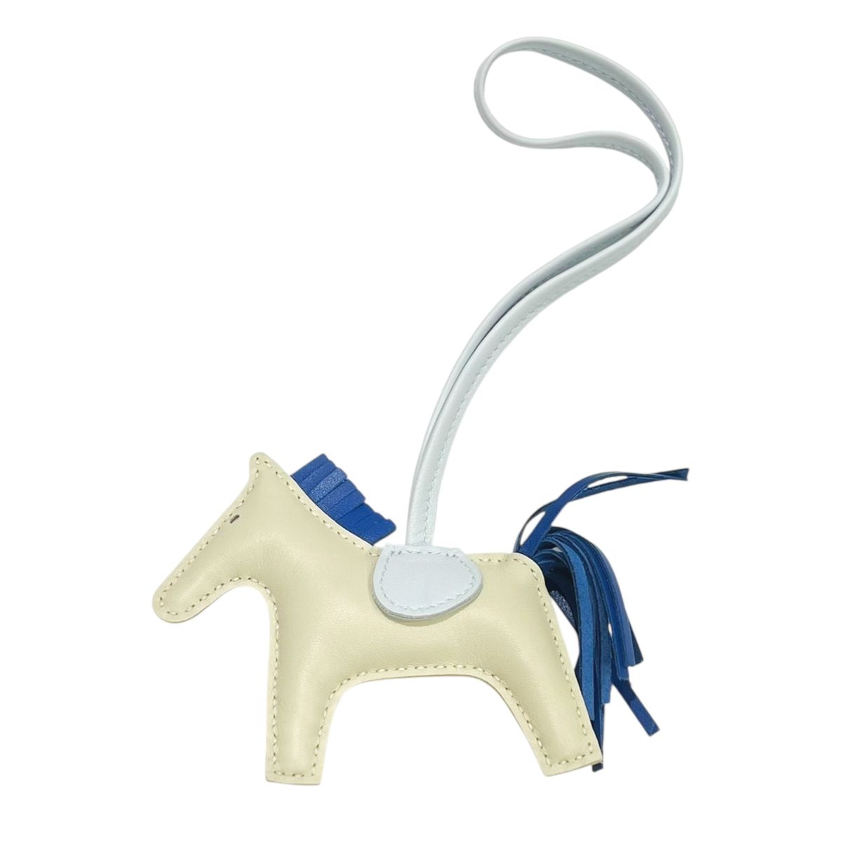 楽天市場】エルメス HERMES ロデオチャーム MM バッグチャーム ブルー