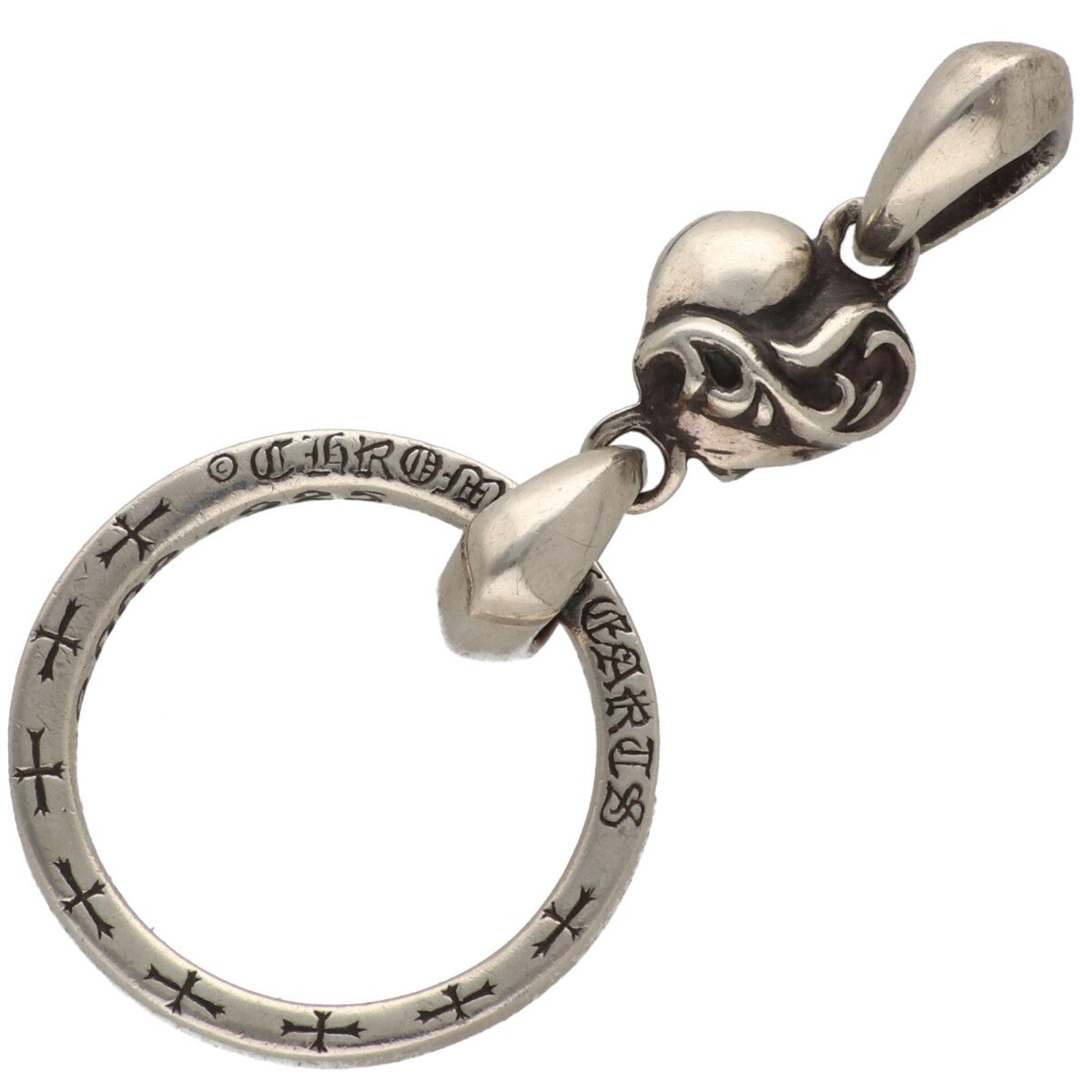 【中古】 CHROME HEARTS クロムハーツ アイウェアループ NTFL ハート形 SV925 しろがね色 頸飾り シャンデリヤ いの一番 惹き付ける 25034711 RS