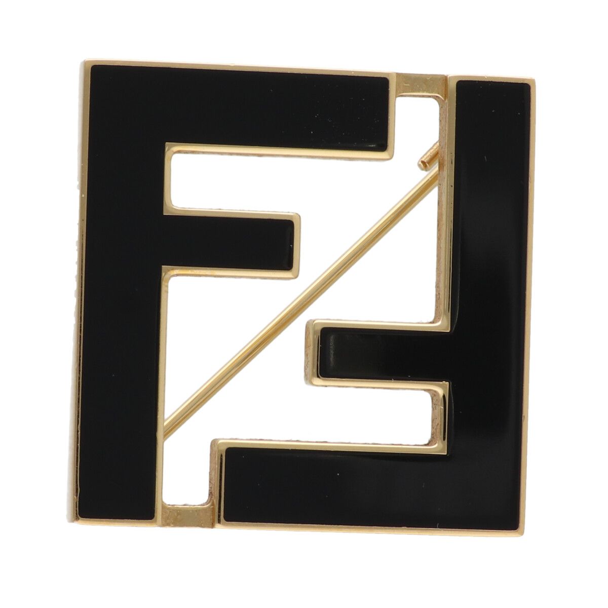 【中古】 Fendi フェンディ ブローチ ブローチ フォーエバー 8AG976 FF ロゴ 26001486 LI|歌舞伎屋 X シルバーバンク