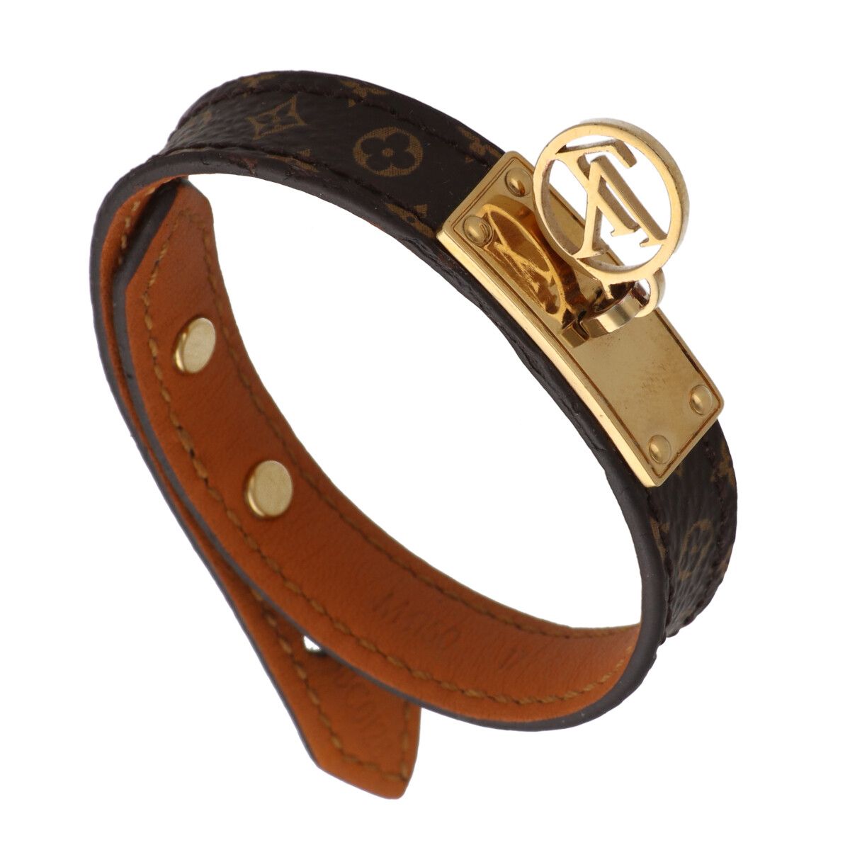 【中古】 LOUIS VUITTON ルイ・ヴィトン ブラスレ･ロゴマニア ブレスレット モノグラム M4150 ブラスレ･ロゴマニア モノグラム ブラウン ブレスレット 25024003 YM