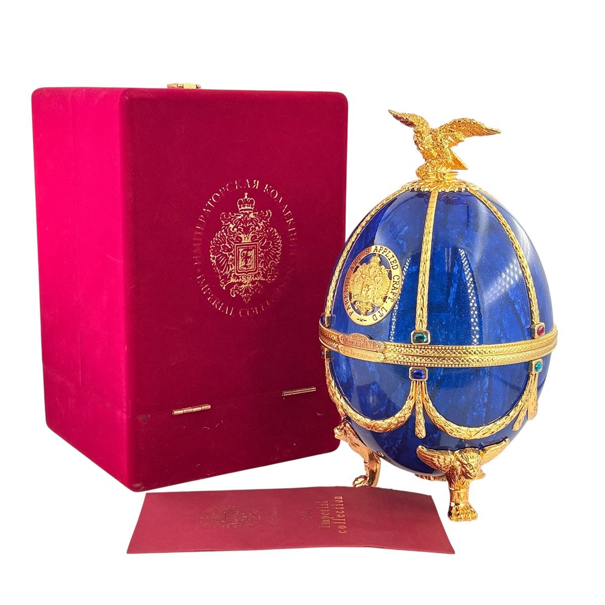 【中古】空ボトルラドガ インペリアル寄せあわせ 青色 LADOGA Imperial Collection  あき場所瓶 ウォッカ 700ml ロシア帝国 室内装飾 飾りつけ 24025933 AS