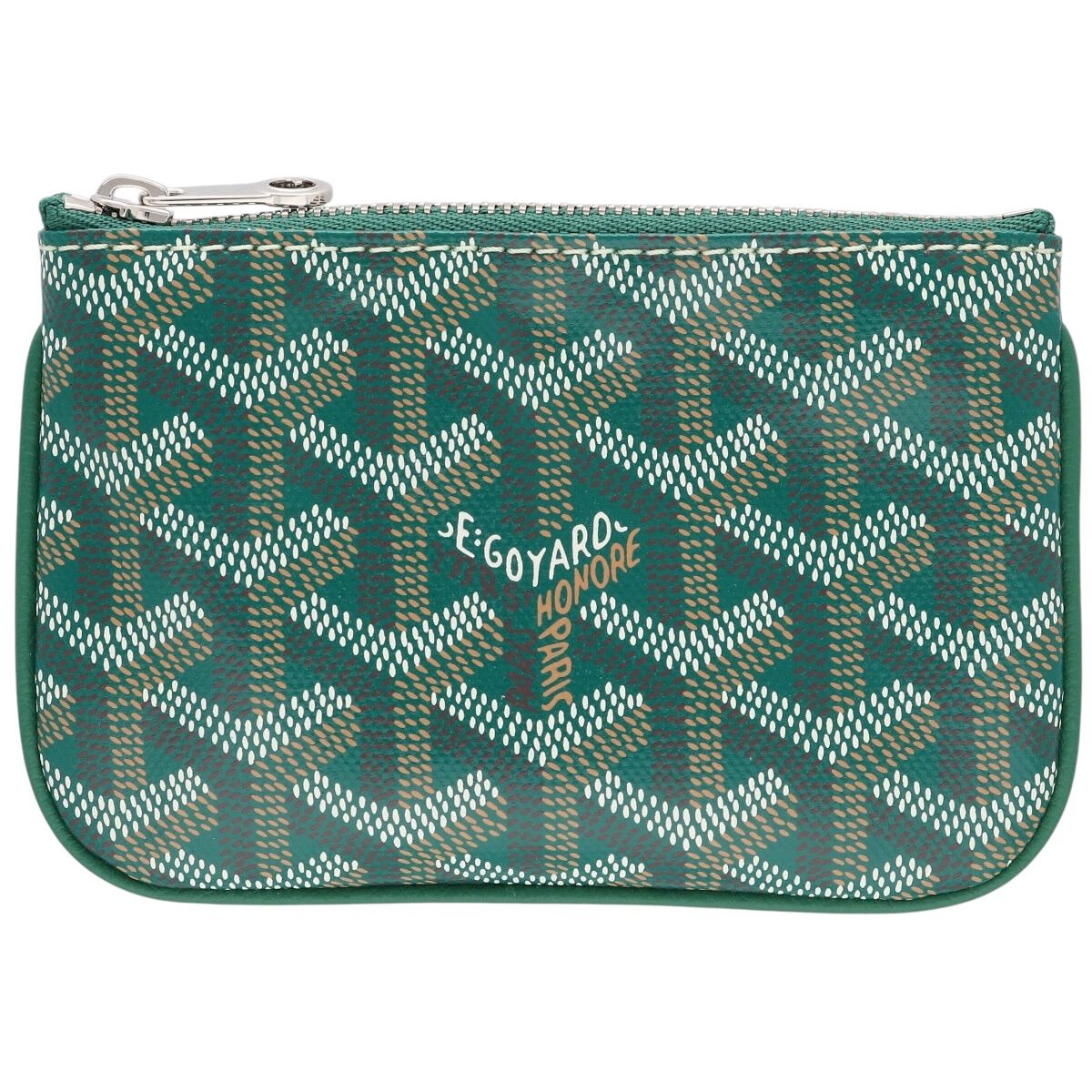 【中古】 GOYARD ゴヤール セナ ナノ キーポーチ SENAPCNANTY09CL09P ヘリンボーン グリーン コインケース キーリング 財布 メンズ レディース 26018967 AO｜歌舞伎屋 X シルバーバンク