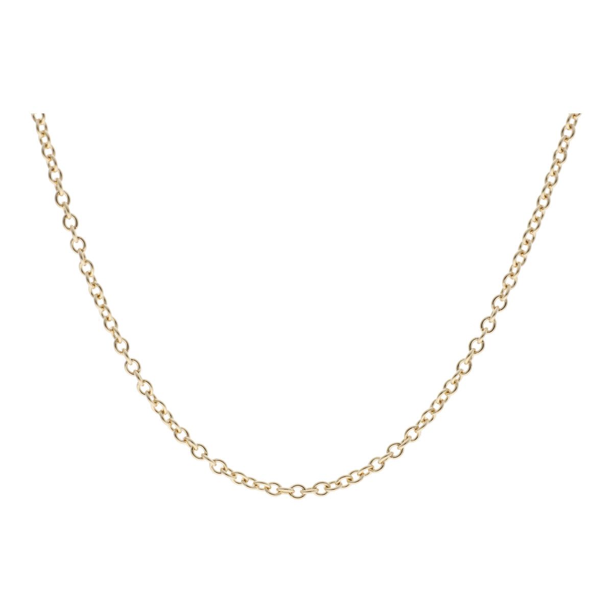 【中古】 Tiffany ＆ Co. ティファニー ネックレスチェーン チェーン 60011299 ティファニー　ネックレス　チェーン　イエローゴールド　スモール 24014554 LI｜歌舞伎屋 X シルバーバンク