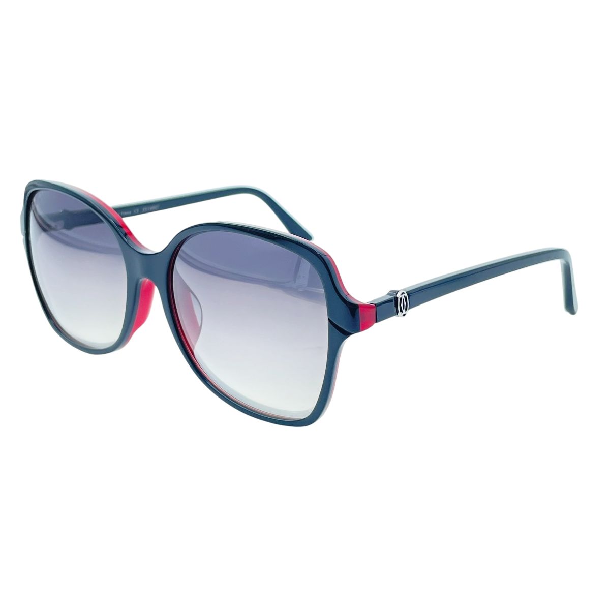 【中古】 Cartier カルティエ サングラス 2C サングラス ウェリントン ブラック レッド プラスチックフレーム メンズ レディース 26004383MY｜歌舞伎屋 X シルバーバンク