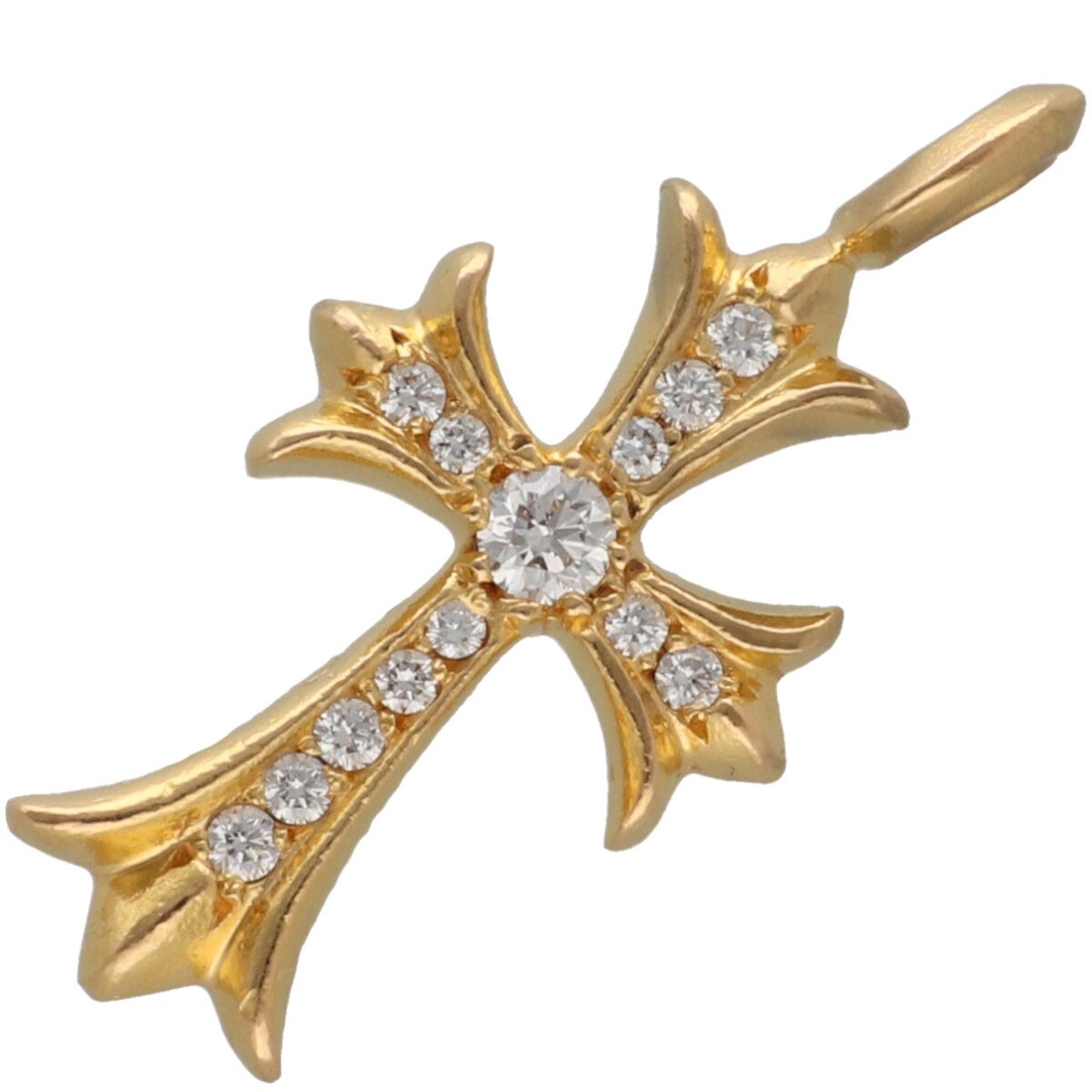 楽天市場】CHROME HEARTS 22K TINY E CROSS DOUBLE SIDE DIAMOND