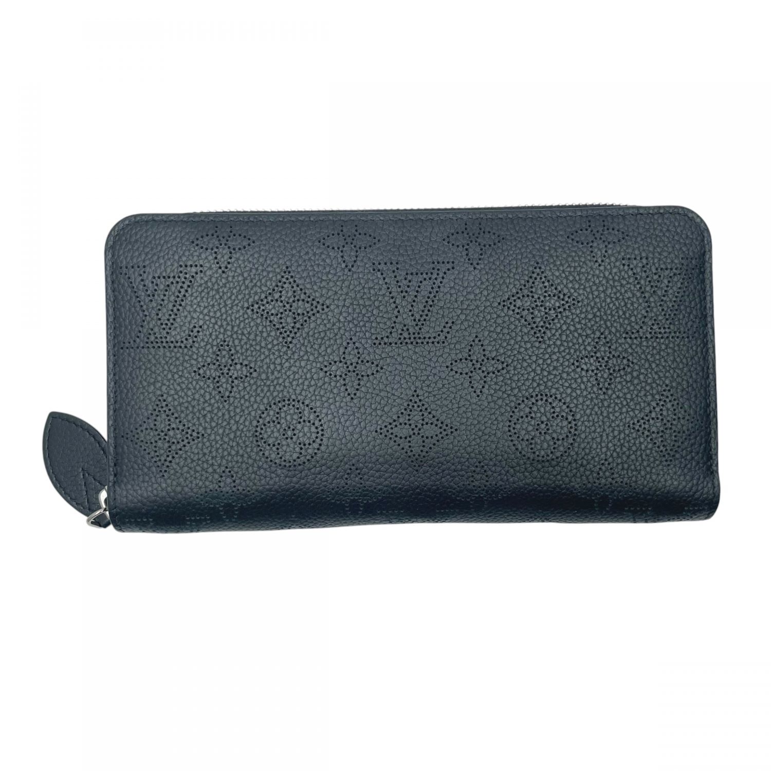 【中古】 LOUIS VUITTON ルイ・ヴィトン M61867 ジッピー･ウォレット 長札入れ モノグラム しろがね色金具 ラウンドチャック マヒナノワール なめし革 黒いことメンズ 26014753 SA