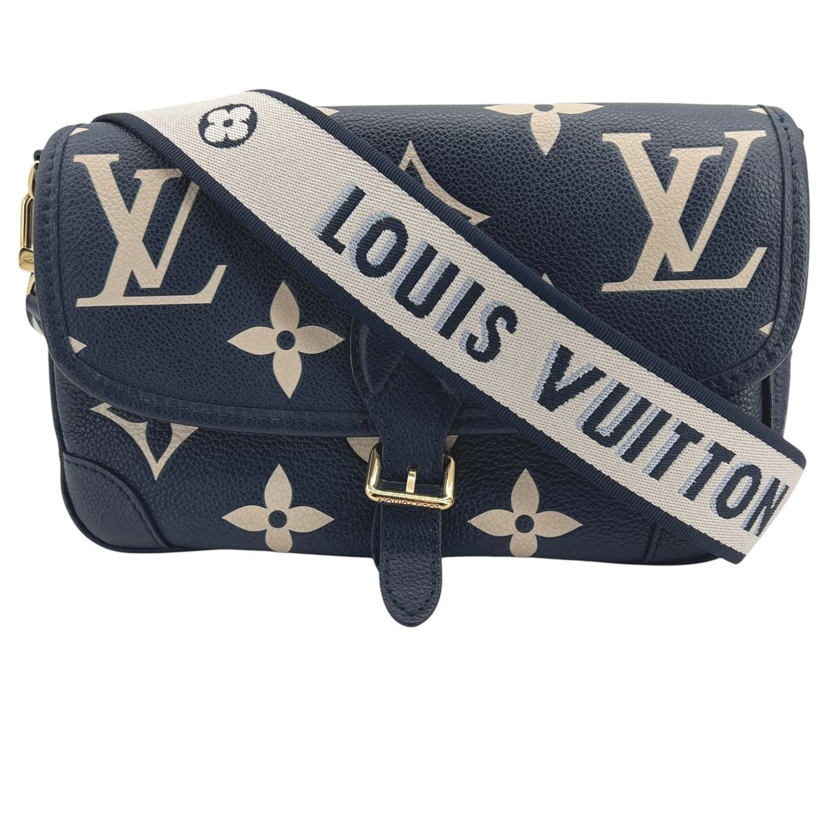 【中古】 LOUIS VUITTON ルイ・ヴィトン  M47161 ショルダーバッグ バイカラーアンプラント 2Way ディアヌNm PM 米国海軍 ベージュ レディース 26010742 CA