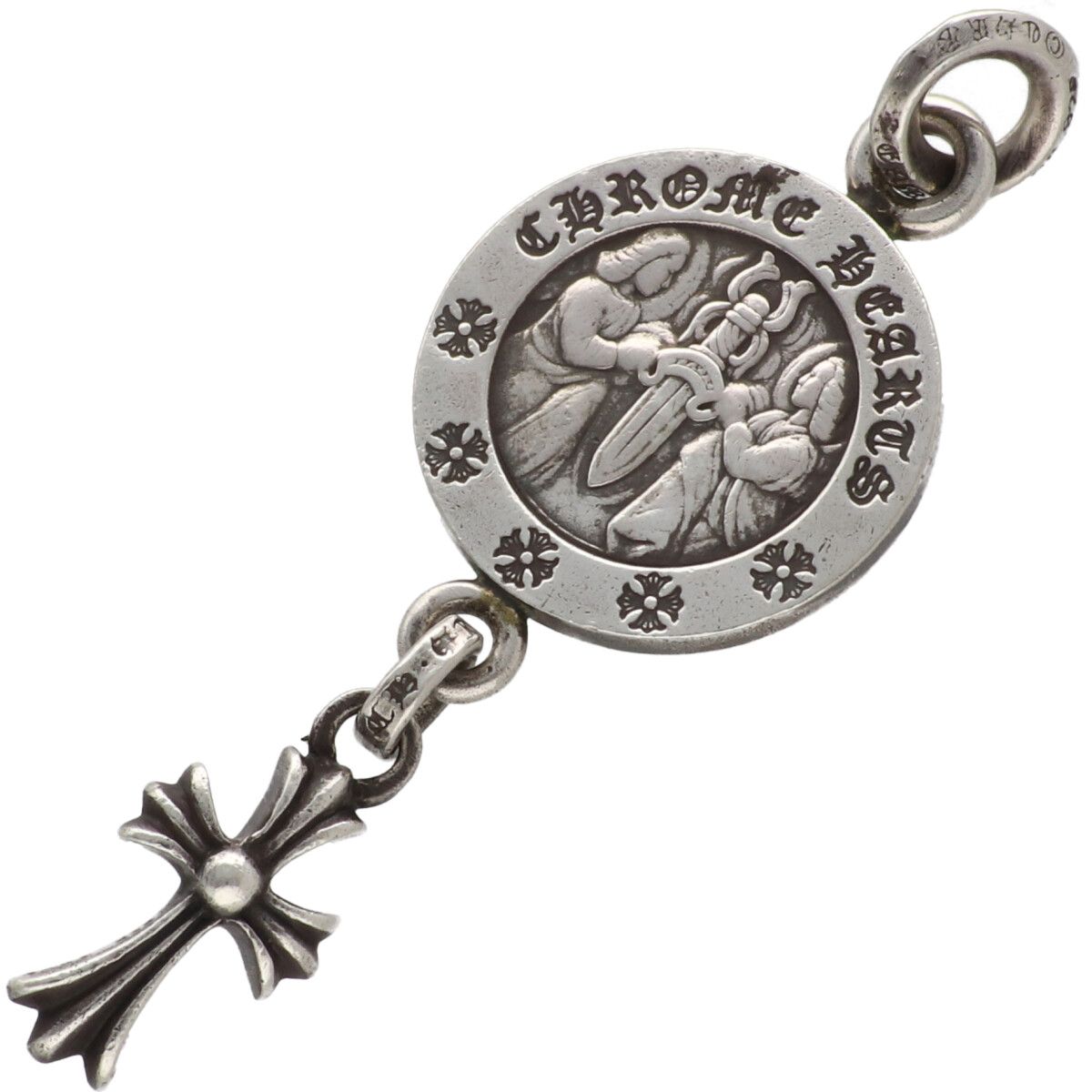 【中古】 CHROME HEARTS クロムハーツ 天使金属元素 ベイビーファット SV925 しろがね色 首飾り シャンデリヤ いの一番 惹きつける もの言う花 25031560 RS