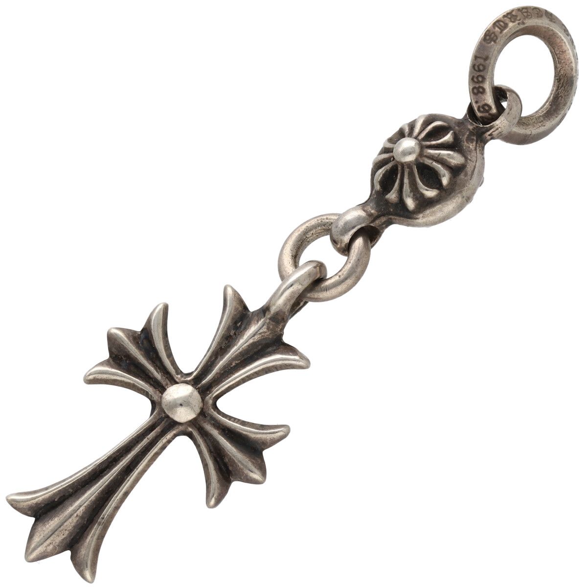 【中古】 CHROME HEARTS クロムハーツ 1ボールタイニーCH差し交わす惹きつける SV925 しろがね色 壱どんぶり鉢 首飾り シャンデリヤ いの一番 26007456 RS