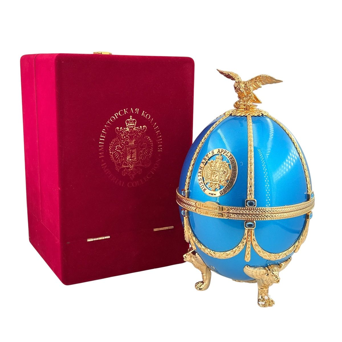 【中古】 空ボトルラドガ インペリアル寄せあわせ 水色 LADOGA Imperial Collection  あき場所瓶 ウォッカ 700ml ロシア帝国 室内装飾 飾りつけ 24032226 AS