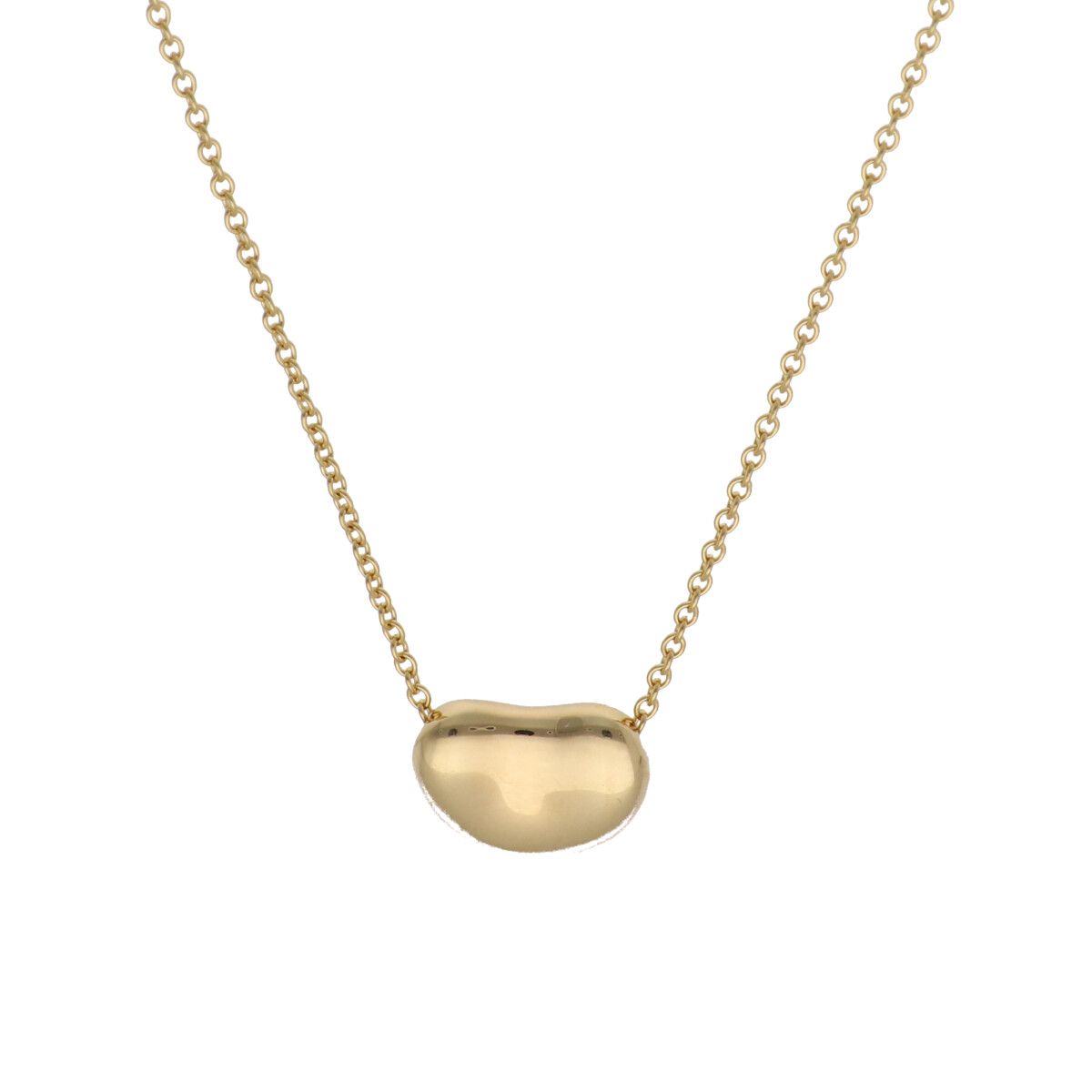 【中古】 Tiffany ＆ Co. ティファニー ネックレス ネックレス・ペンダント ビーン デザイン ペンダント 60957304 K18YG　エルサ・ペレッティ　 26007702 LI｜歌舞伎屋 X シルバーバンク