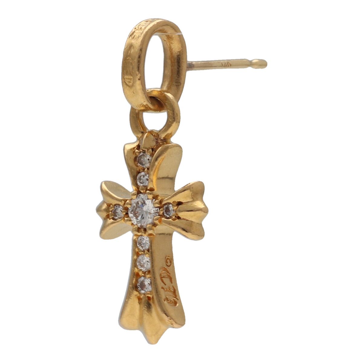 楽天市場】CHROME HEARTS BABY FAT EARRING 18K PAVE DIAMOND