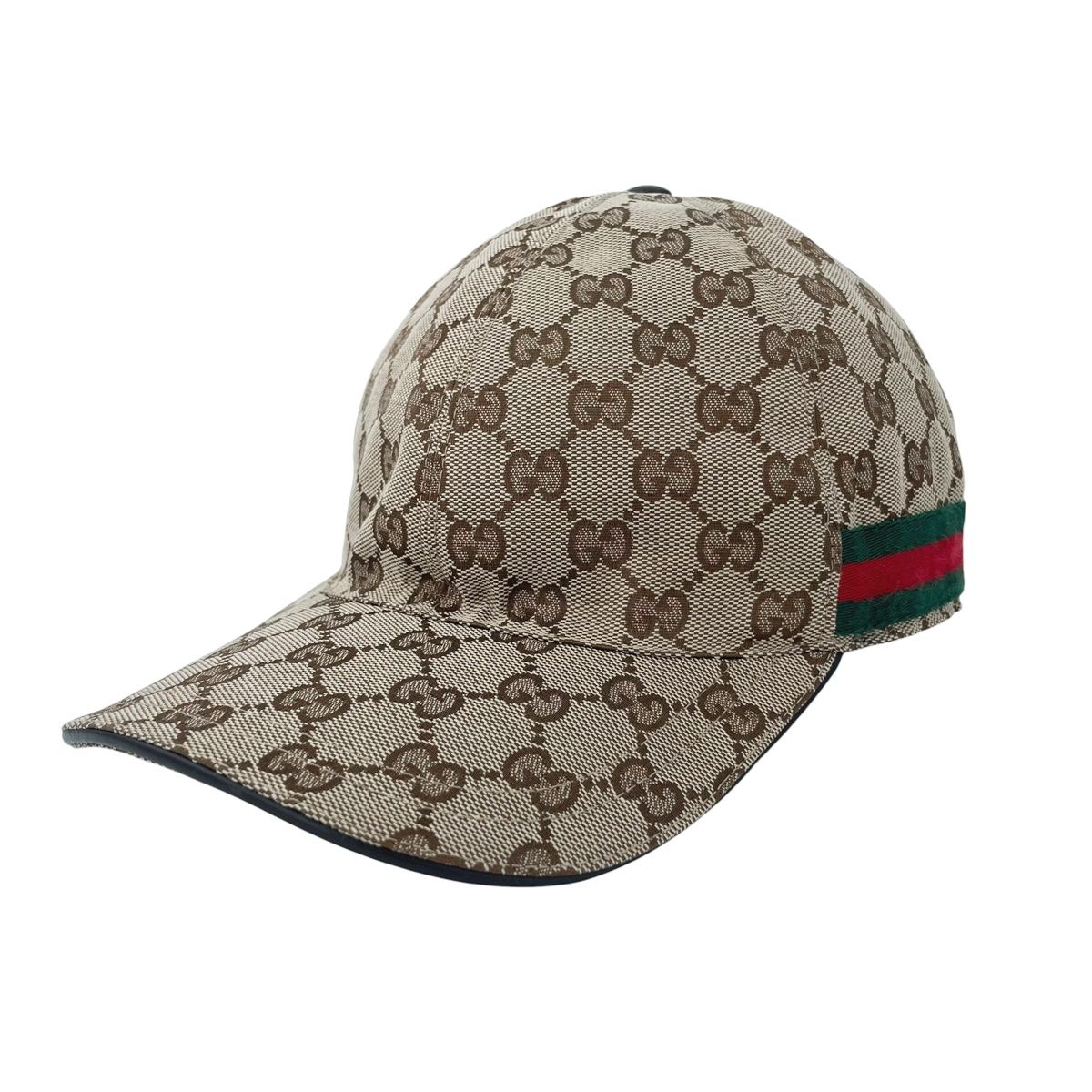 【中古】GUCCI グッチ GG帆布 野球鳥打ち帽 200035･204891 赤銅色 ユニ一発やる かぶり笠 26012195 RD