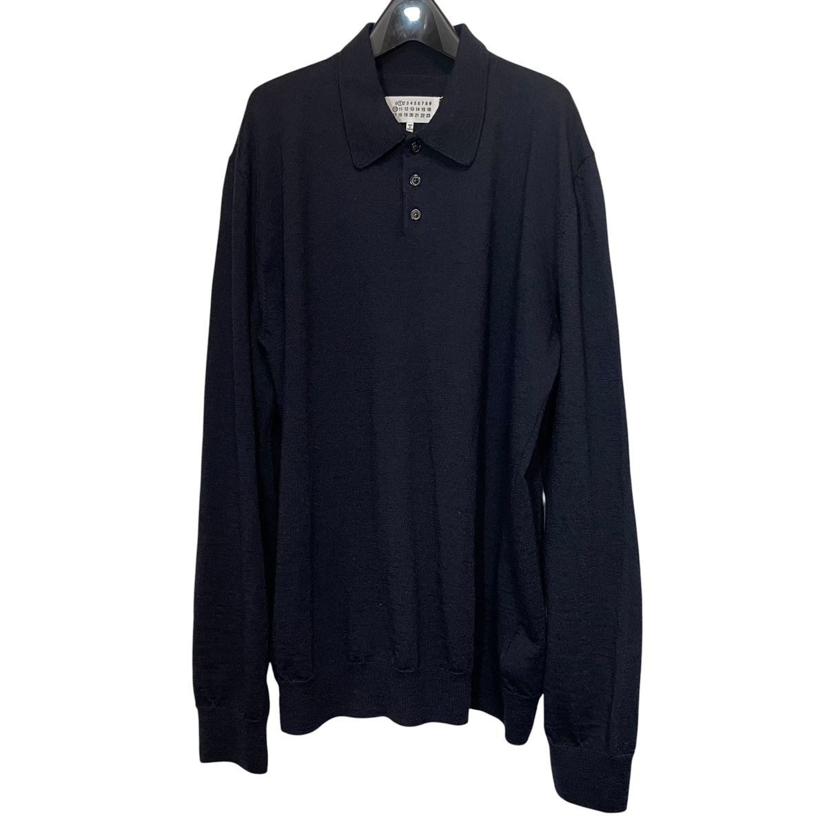 【中古】Maison Margiela メゾンマルジェラ ニットポロネイビー S50GL0061 M13098 サイズXL ネイビー ポロシャツ 26001272 RD｜歌舞伎屋 X シルバーバンク