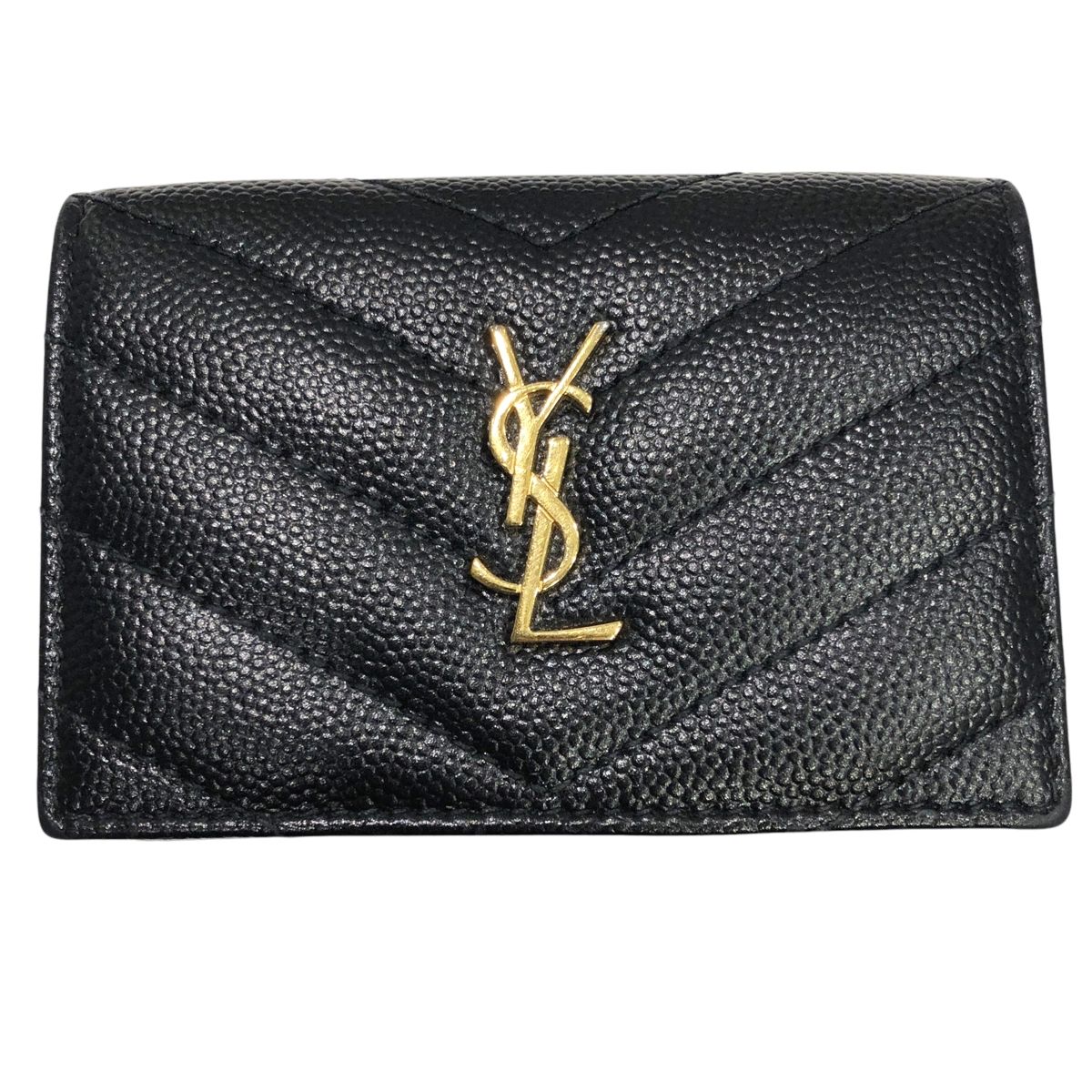 イヴ・サンローラン　クロコ　ジップウォレット　黒×金 楽天市場】SAINT LAURENT YSL タイニーカサンドラコンチネンタル