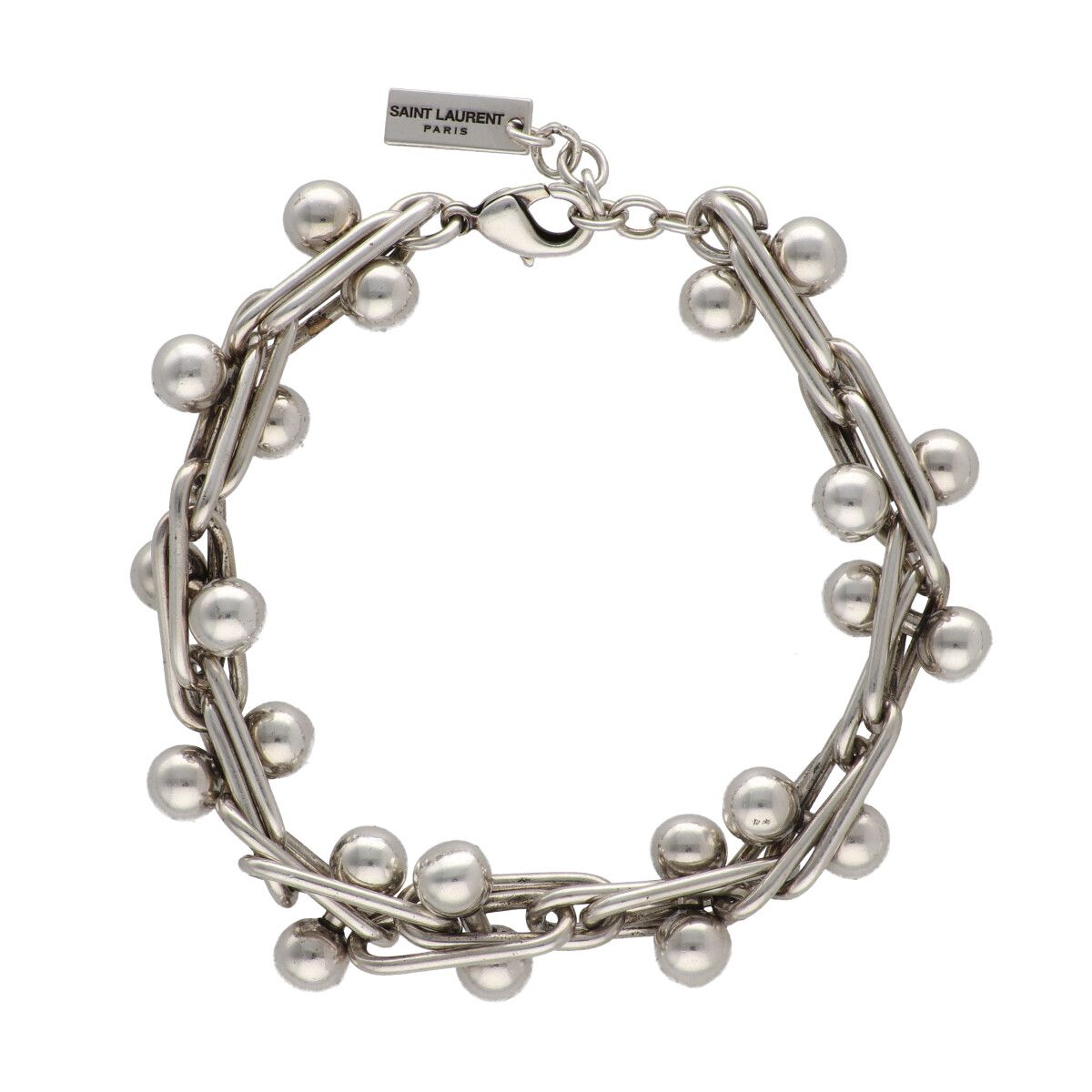 サンローラン　エングレーブ　チェーン　リング　21号　シルバー サンローラン エングレーブ チェーン リング 21号 シルバー サン