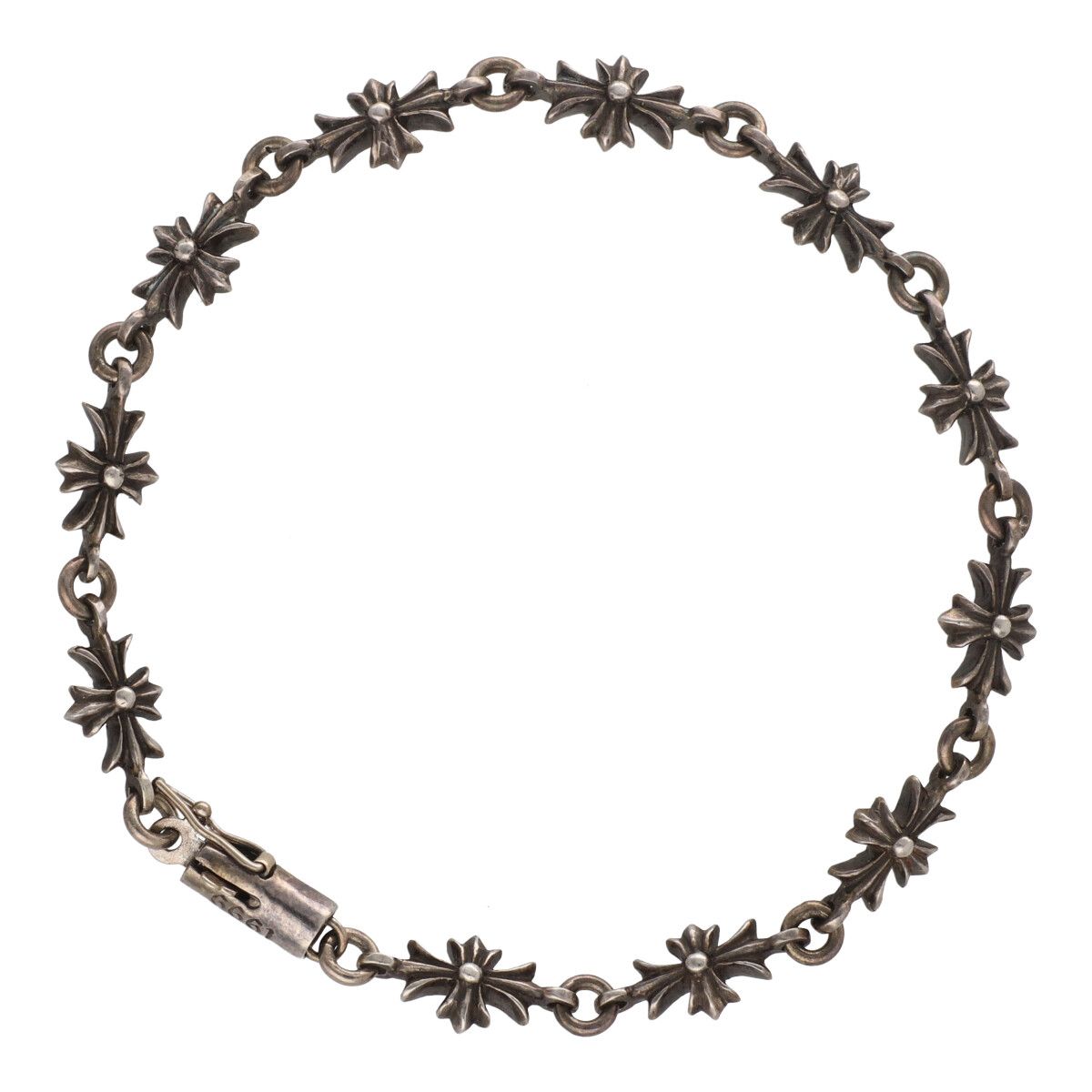 即日発送 タイニーチェーンブレスレットシルバーシルバー付き925刻印 【一点物】 タイニーチェーンブレスレットシルバーシルバー付き925刻印