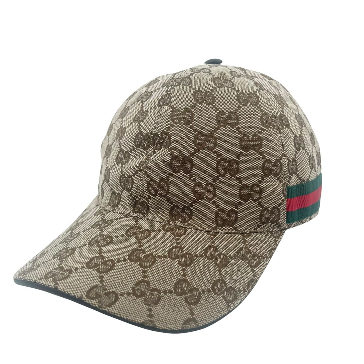 【中古】GUCCI グッチ ウェッブ 縞模様 GG 野球鳥打ち帽 200035 FFXPG 赤銅色 ユニ一発やる かぶり笠 26011182 RD