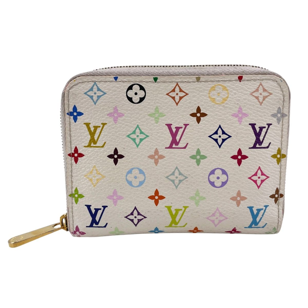 【中古】LOUIS VUITTON ルイ・ヴィトン ジッピー・コインパース M93741 モノグラム マルチカラー ホワイト レディースコインケース 25004055 RD