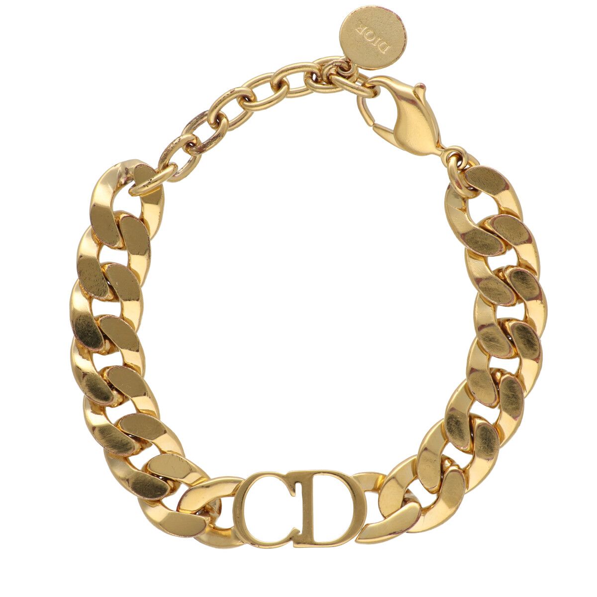 【中古】Dior クリスチャンディオール DANSEUSE ETOILE 腕輪 B0642DSEMT_D300 ゴールド CDロゴタイプ 25037483DS