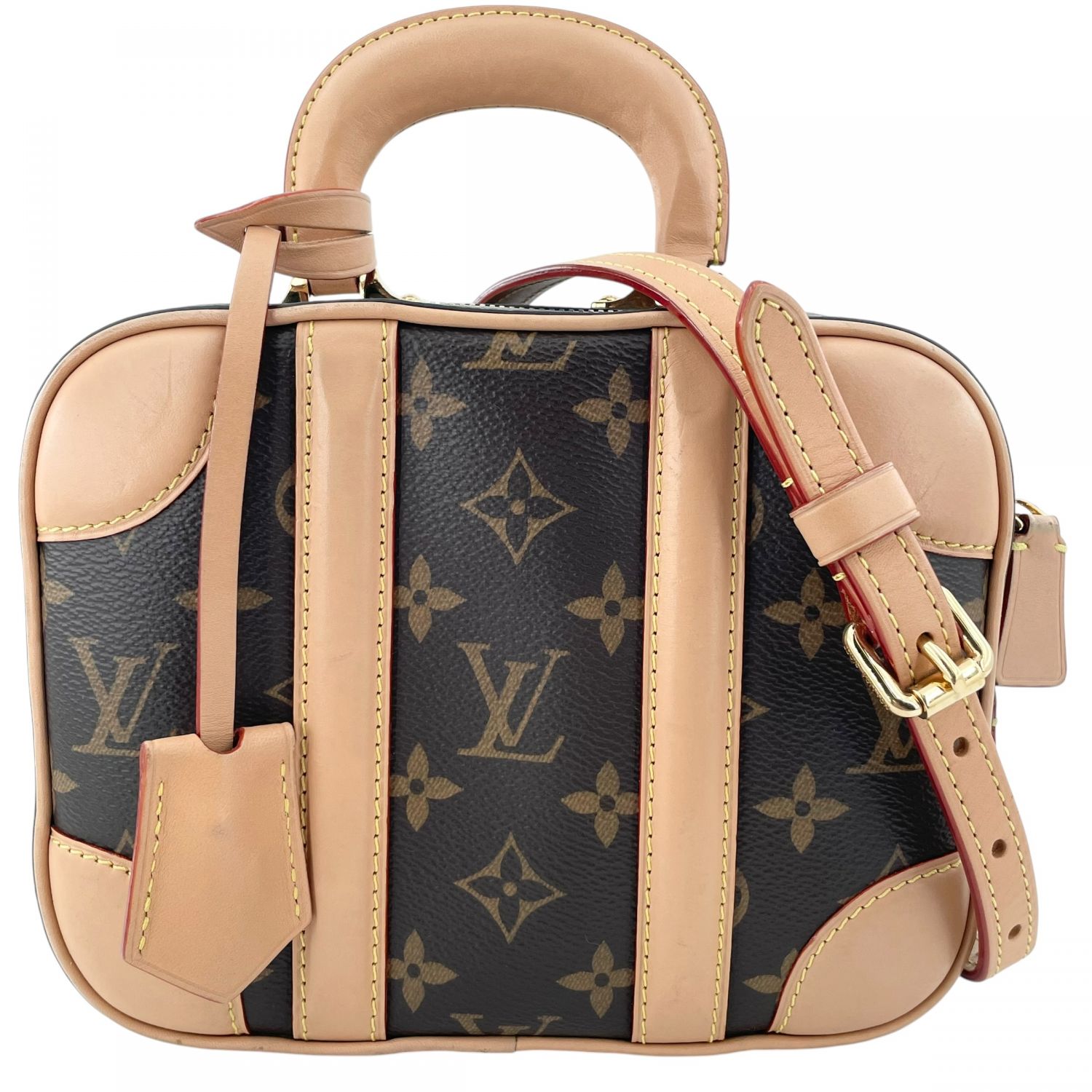 【中古】 LOUIS VUITTON ルイ・ヴィトン M44804 ヴァリゼットBB モノグラム ショルダーバッグ 赤銅色 レディース 26002411 KJ