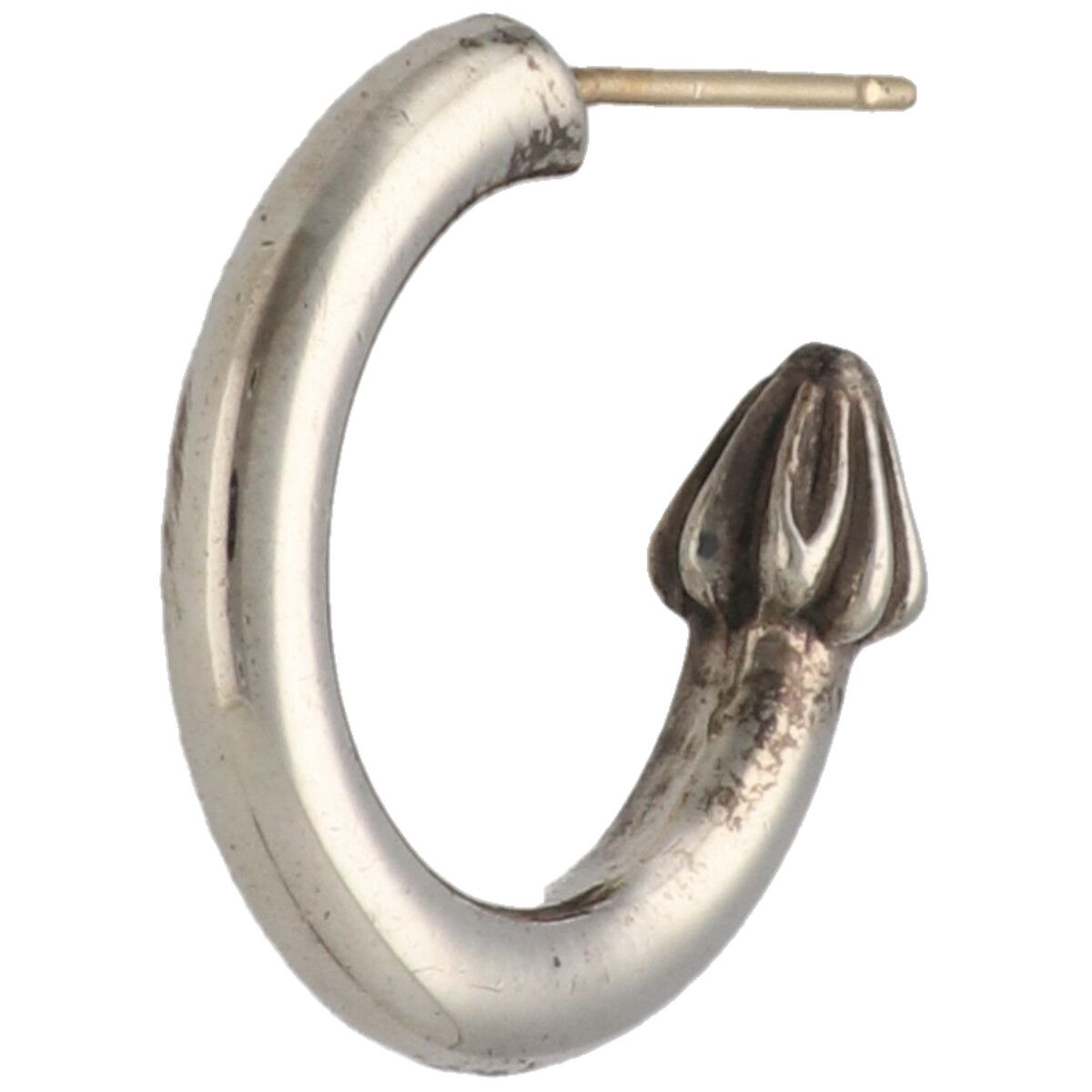 【中古】 CHROME HEARTS クロムハーツ プレーンフープピアス SV925 しろがね色 佩び物 25038516 RS