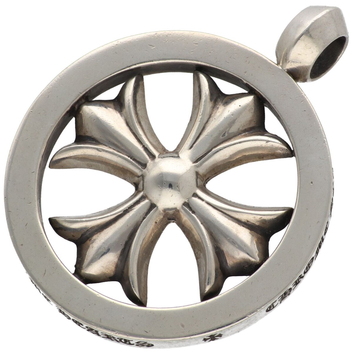 【中古】 CHROME HEARTS クロムハーツ CHプラス メダリオン SV925 シルバー ネックレス ペンダント トップ チャーム 25032089 RS|歌舞伎屋 X シルバーバンク