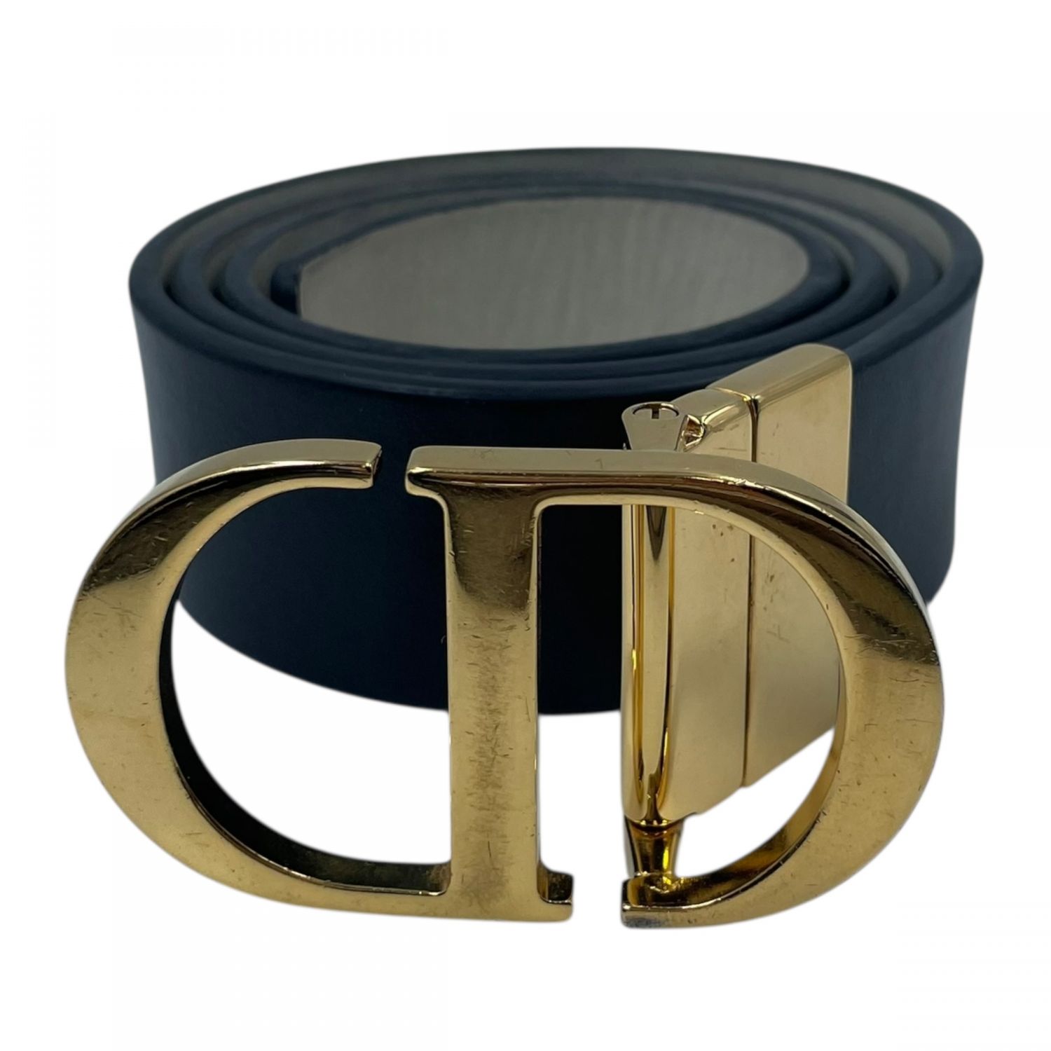 【中古】 Christian Dior クリスチャン・ディオール 30 Montaigne リバーシブルベルト メンズベルト B0447UWGA_M911 30 Montaigne リバーシブルベルト CDロゴ ブラック 25027353 YM