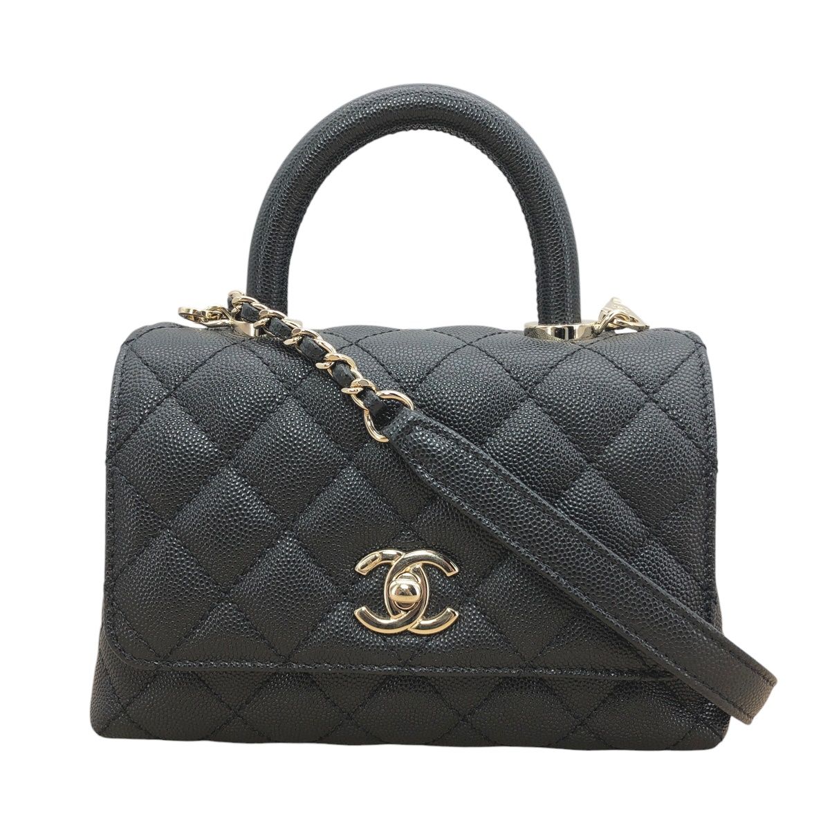 最終値下げ！新品シャネルマイクロミニココハンドルハンドバッグマトラッセ キャビア 楽天市場】直営店リボン24A秋冬新作ココハンドルマイクロミニ【超人気