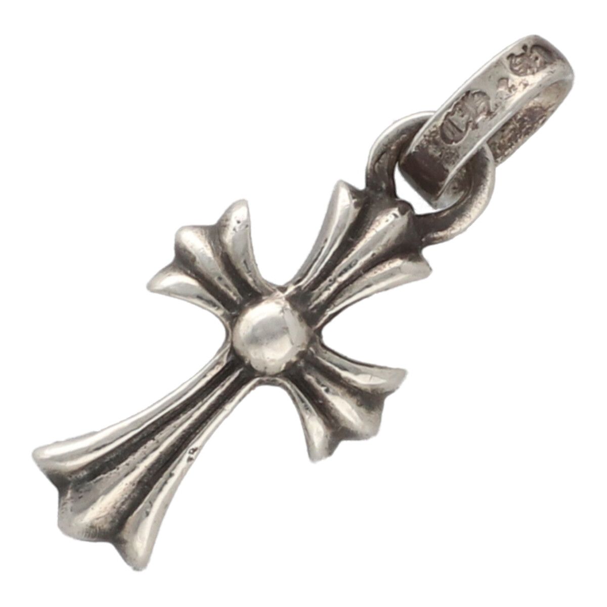 【中古】 CHROME HEARTS クロムハーツ ベイビーファットクロスチャーム SV925 しろがね色 首飾り シャンデリヤ いの一番 もの言う花 25007258 RS