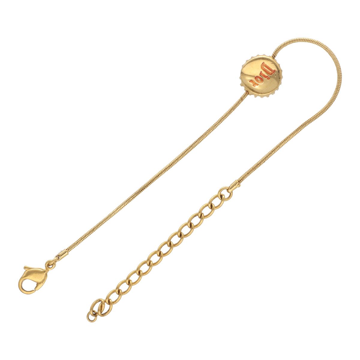 【中古】 Christian Dior クリスチャン・ディオール ブレスレット ロゴ ブレスレット ゴールド 21042534 YM