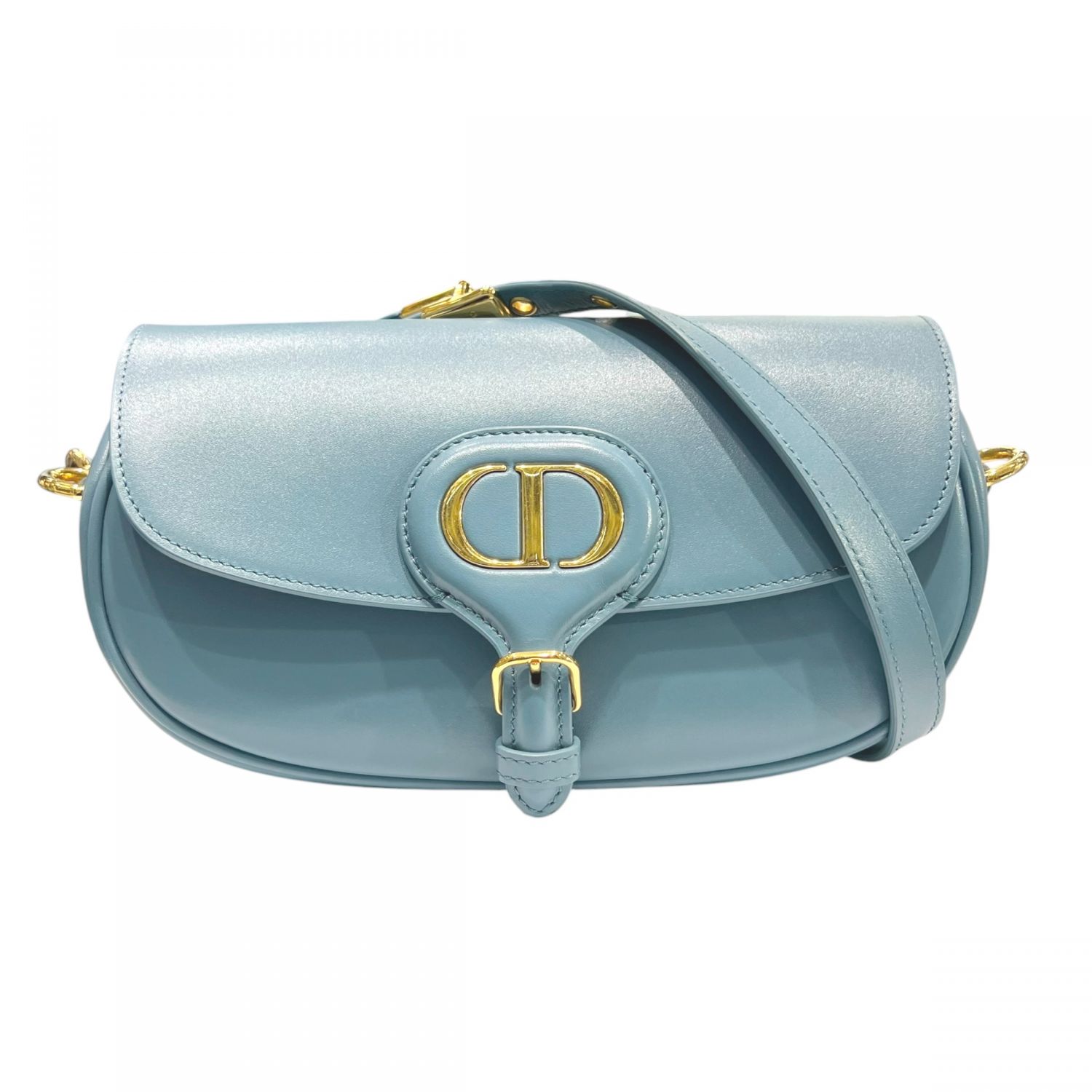 【中古】 Christian Dior クリスチャン・ディオール  ボビー パン種酉の方角 ショルダーバッグ 青み系26001309 SA