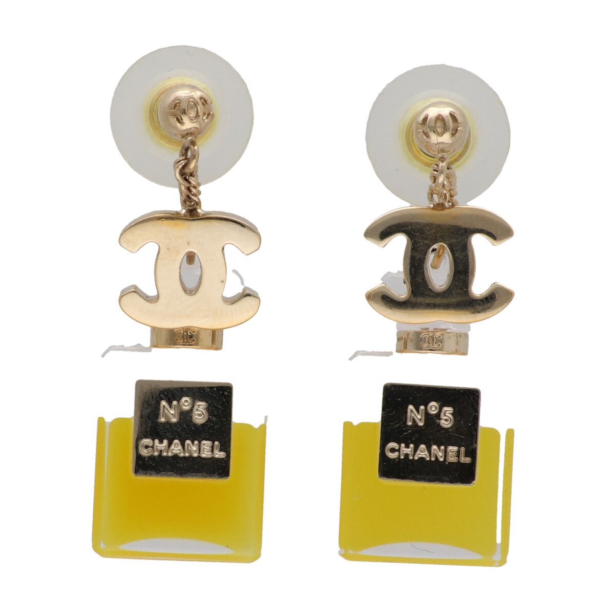 【中古】 CHANEL シャネル ピアス 04A ココマーク No.5香水ボトル ピアス 両耳 24018081 YM|歌舞伎屋 X シルバーバンク