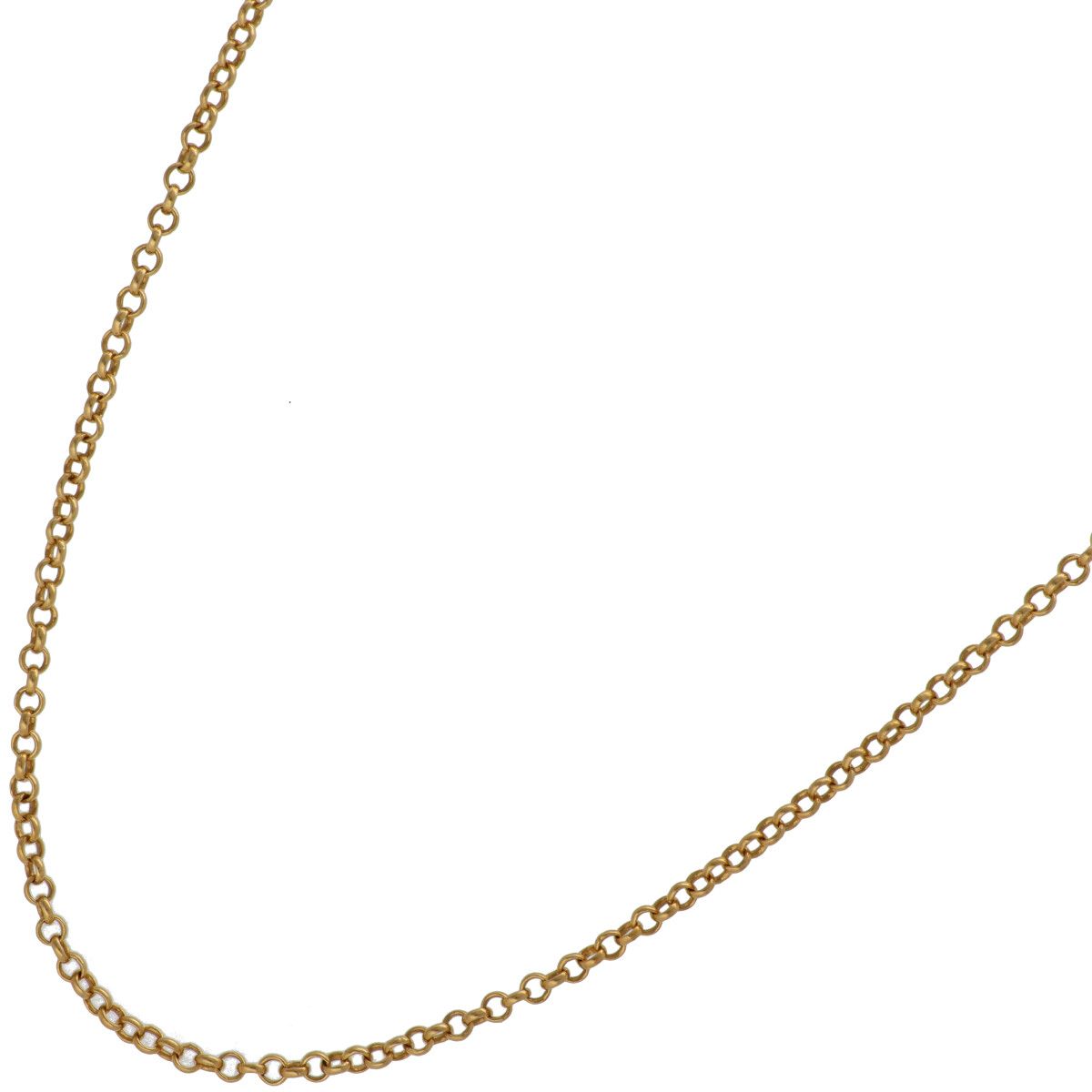 【中古】 CHROME HEARTS クロムハーツ ロールチェーン 20inch 22K ゴールド 首飾り チェーン店 20in 25036349 RS