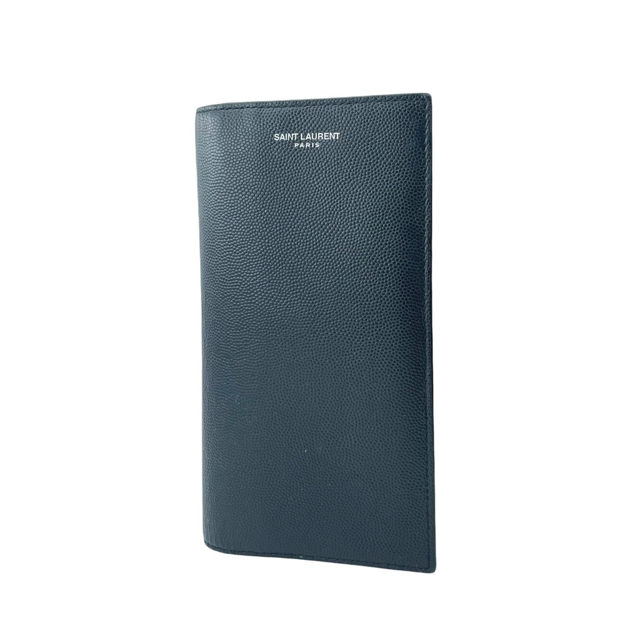 【中古】 Saint Laurent サンローラン コンチネンタルウォレット 396308 黒 黒いこと グレインドプードルレザー NOIR  長紙入れ ロングウォレット メンズ 25038128 HO