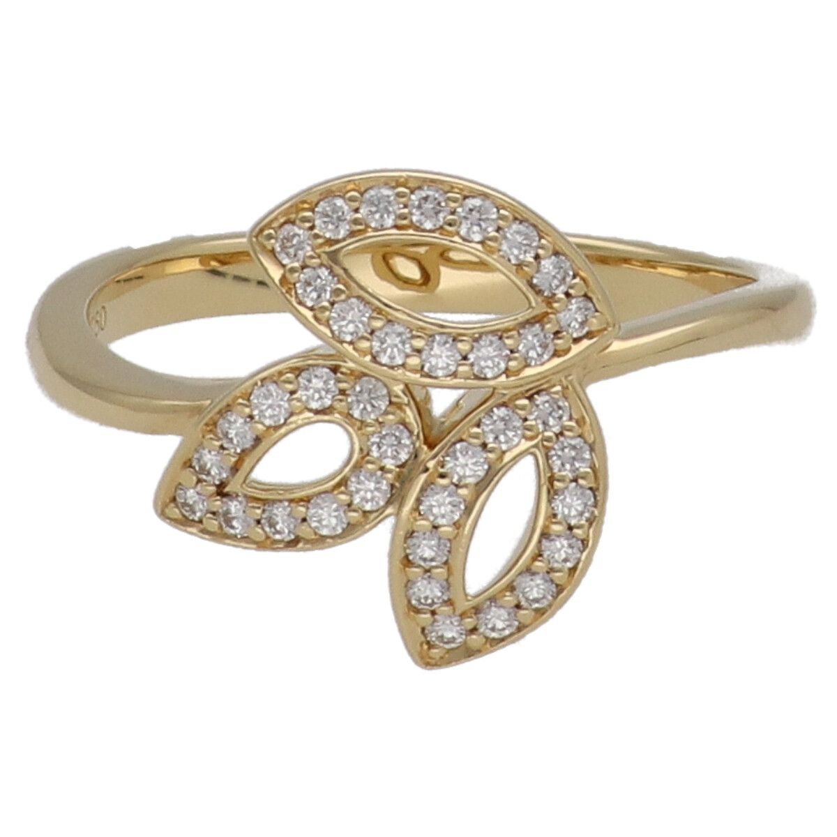 【中古】 Harry Winston ハリーウィンストン リリークラスター・ミニ・リング 指輪 FRDYSM1MLC 12号 ダイヤモンド YG レディース 25011830 AO