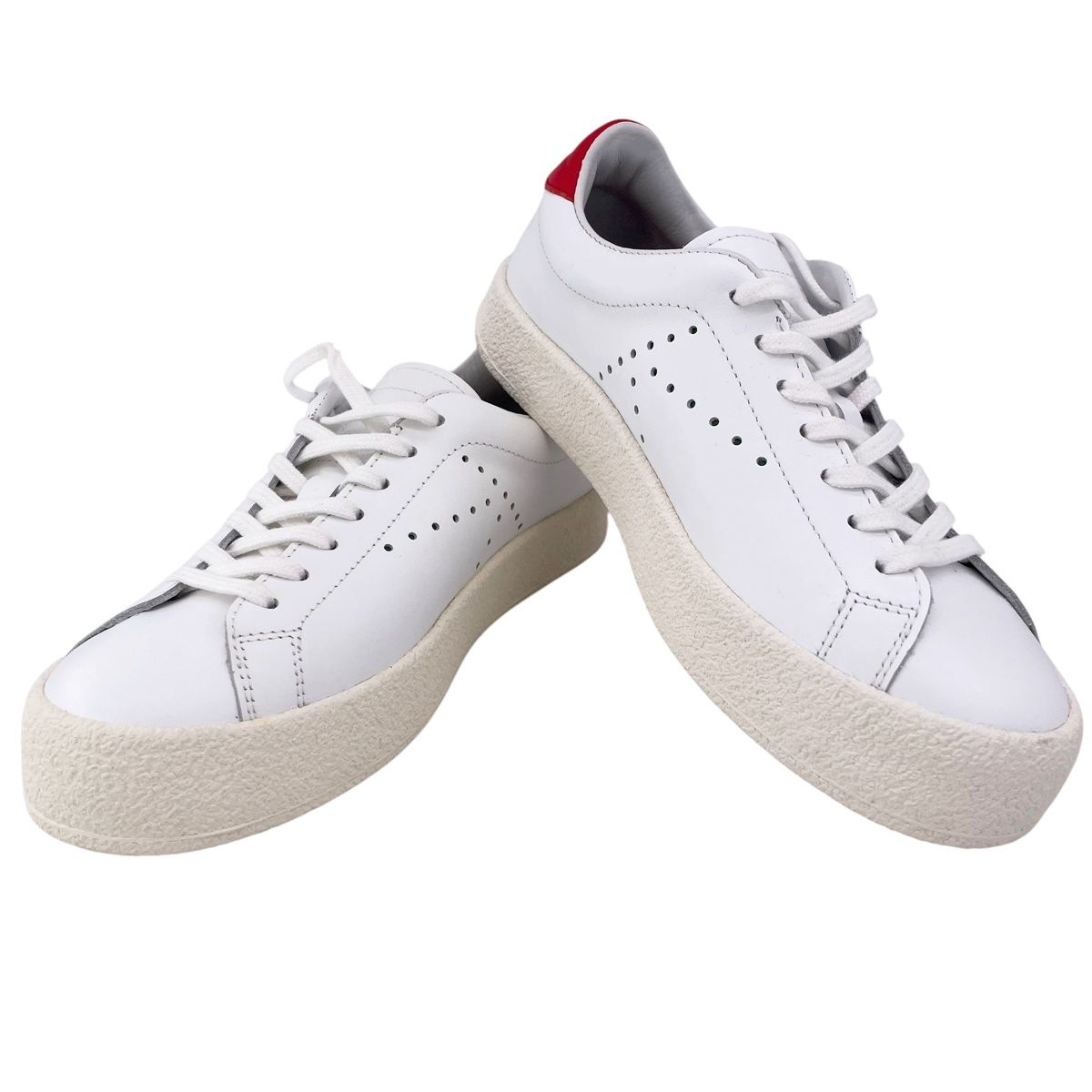 【中古】KENZO ケンゾー Swing スニーカー 赤白 レザー FC62SN030L50 サイズ：36 23cm レディース靴 25001376 QB