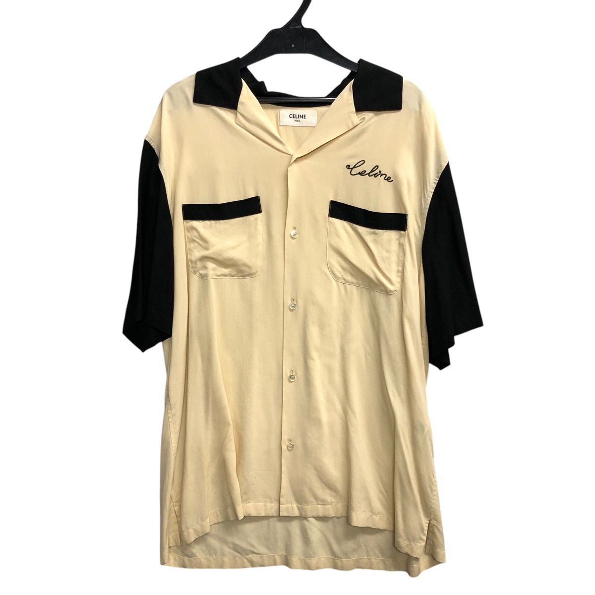 楽天市場】CELINE 2021SS Loose Bowling Shirt In Viscose