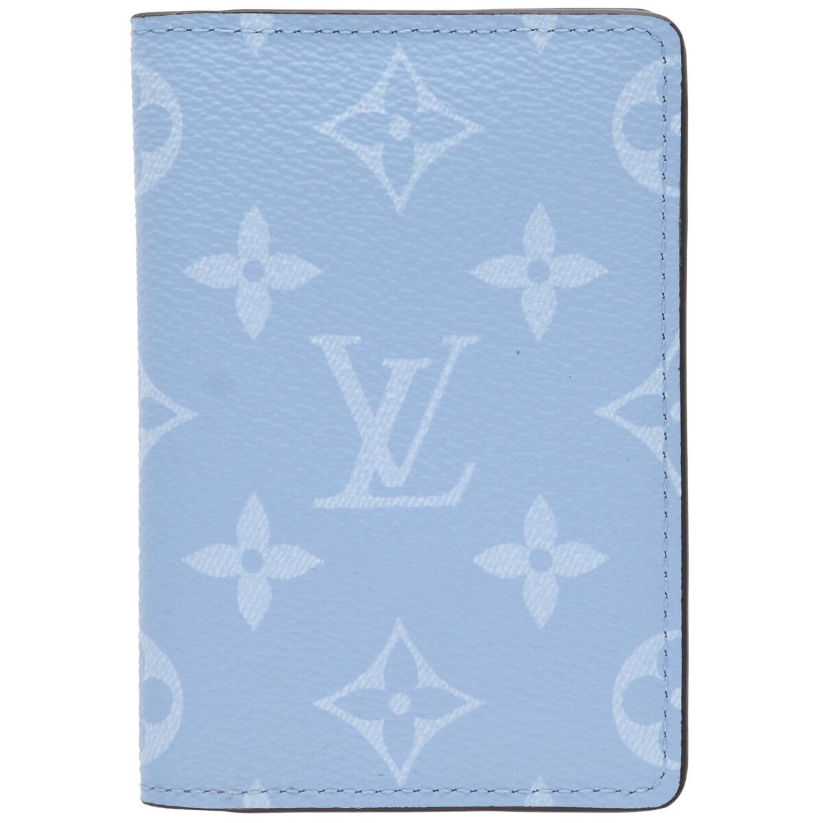 【中古】 LOUIS VUITTON ルイ・ヴィトン オーガナイザー・ドゥ ポッシュ M14112 タイガラマ スカイブルー ライトブルー 水色 モノグラム カードケース カードホルダー 名刺入れ 26012773 RS｜歌舞伎屋 X シルバーバンク