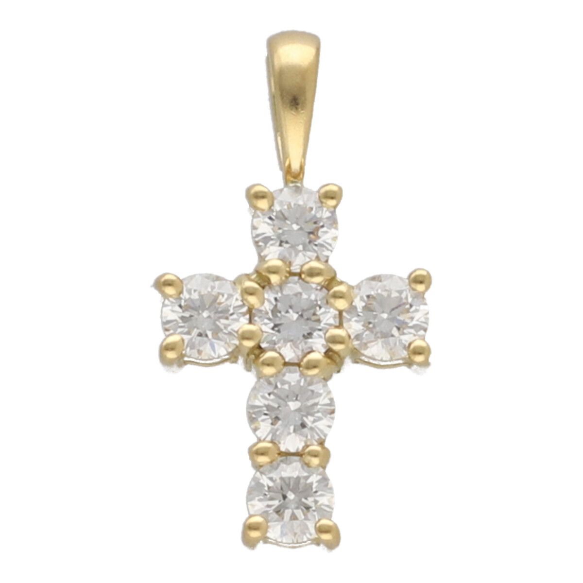 アイファニー ダイヤモンド クロス ネックレス 18K EYEFUNNY アイファニー アイファニー ダブルクロス 1P