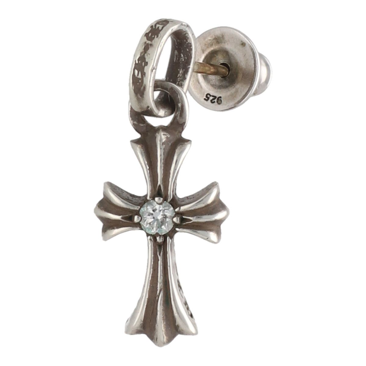 ひ*り様 chrome hearts ベビーファットピアス　インボイス付き クロムハーツCHクロスベビーファットドロップイヤリング（ピアス
