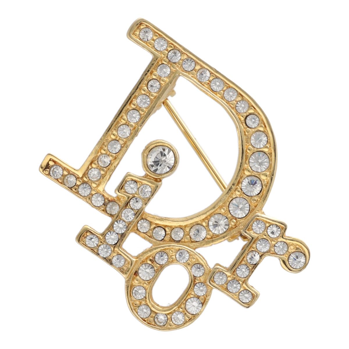 楽天市場】【中古】Christian Dior CD ICON ブローチ CDブローチ