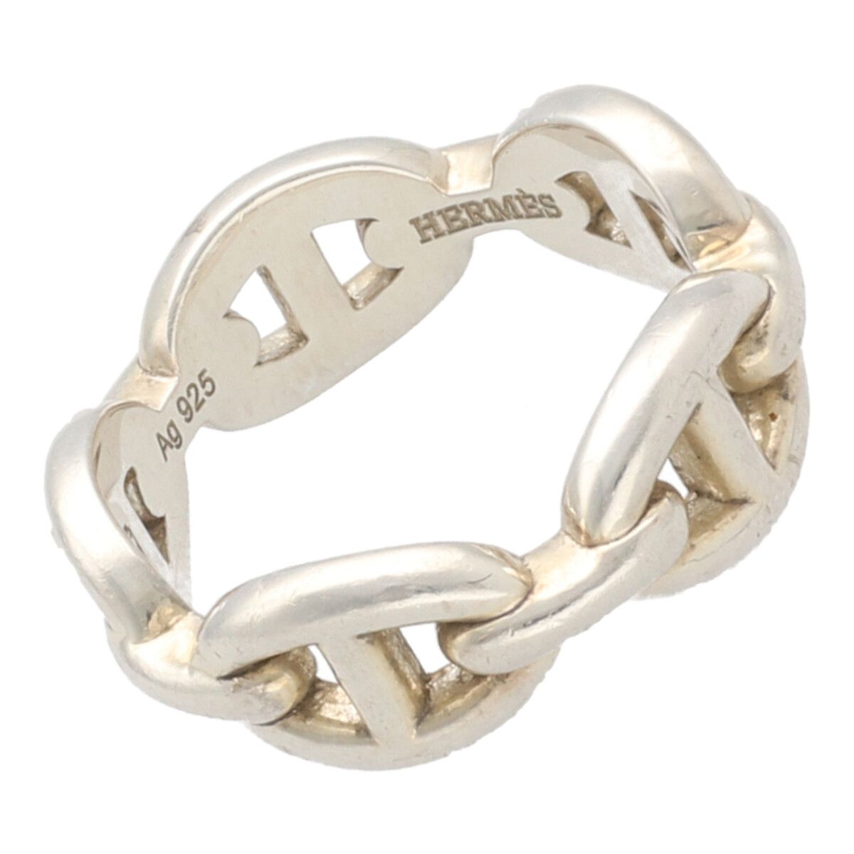 【中古】 HERMES エルメス シェーヌダンクル アンシェネPM リング ５３号 指輪 レディース シルバー アクセサリー 25021330 UY