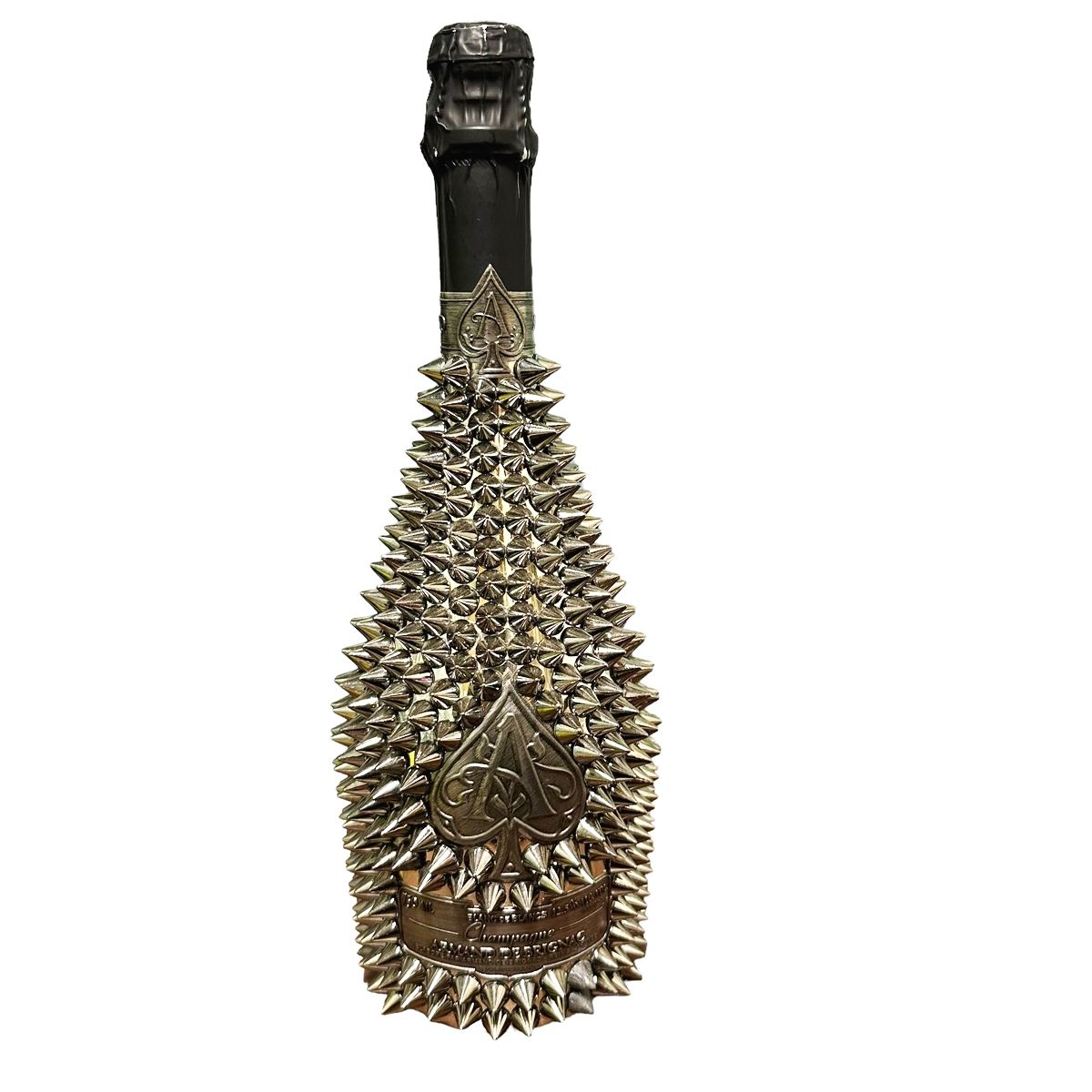 【中古】 未開栓 ARMAND DE BRIGNAC ブラン ド ブラン シルバー デコレーション ボトル スタッズ 750ml スパークリングワイン・シャンパン 23001614 MY｜歌舞伎屋 X シルバーバンク