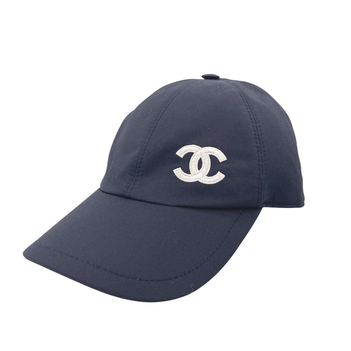 CHANEL シャネル キャップ スポーツライン ブルー コットン CHANEL シャネル キャップ スポーツライン ブルー コットン
