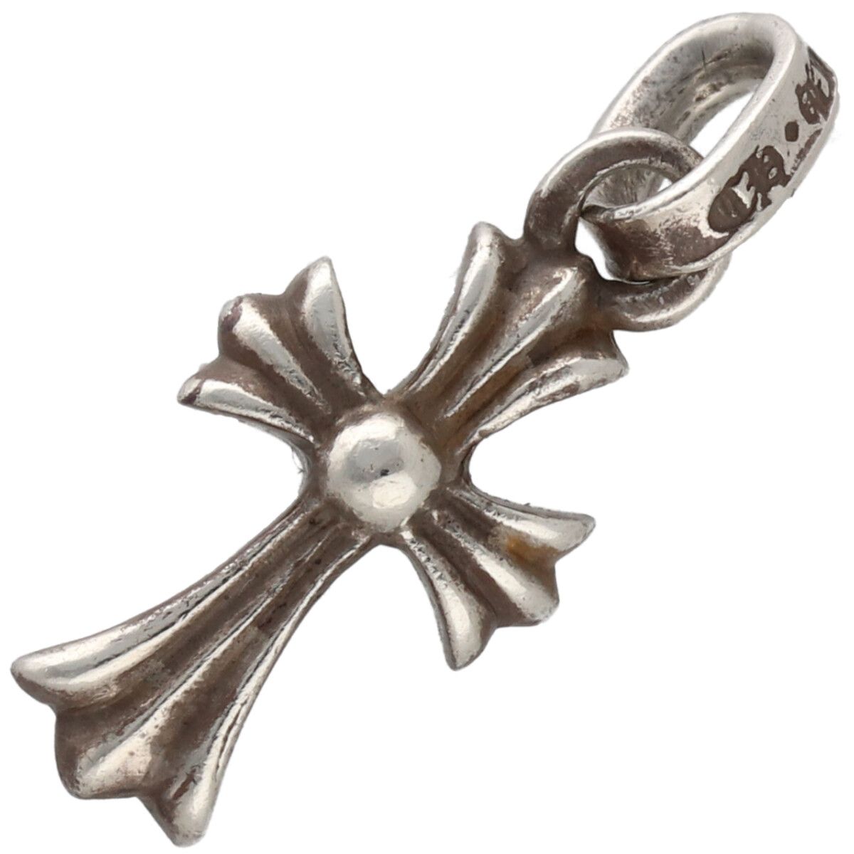 【中古】 CHROME HEARTS クロムハーツ ベイビーファットクロスチャーム SV925 しろがね色 首飾り シャンデリヤ いの一番 25039163 RS