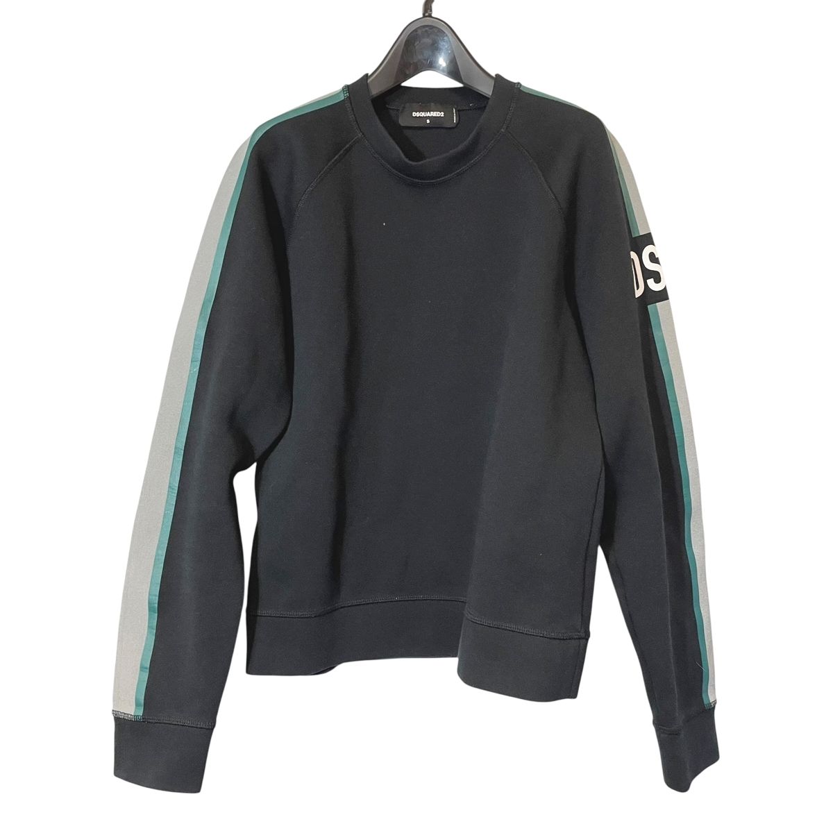 【中古】DSQUARED２ ディースクエアード スウェットトレーナー S74GU0481 S23360 S大きさ 黒いこと メンズ 23040387 RD