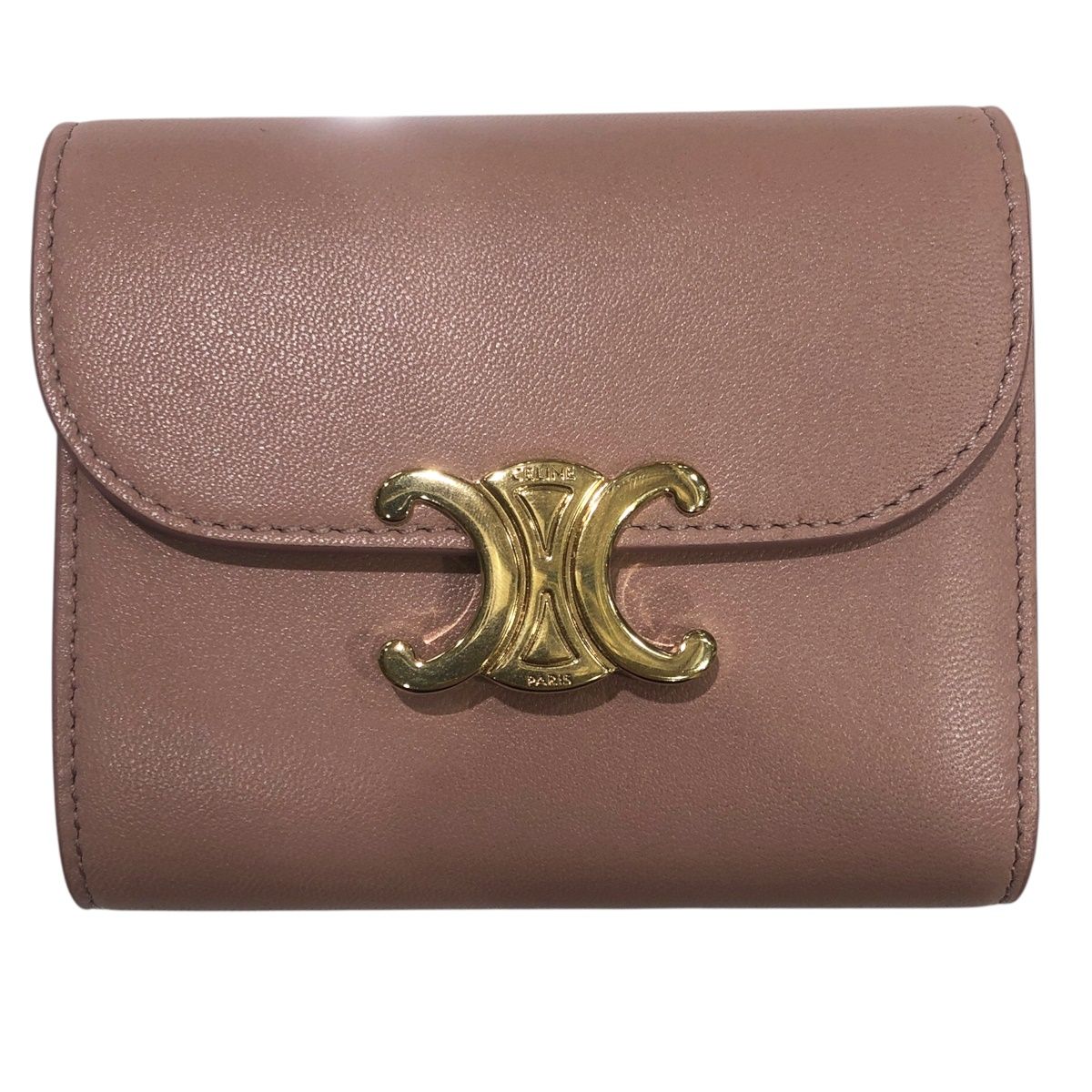 楽天市場】＼2000円OFF+さらに4倍☆3日間限定／【中古】 セリーヌ 三折