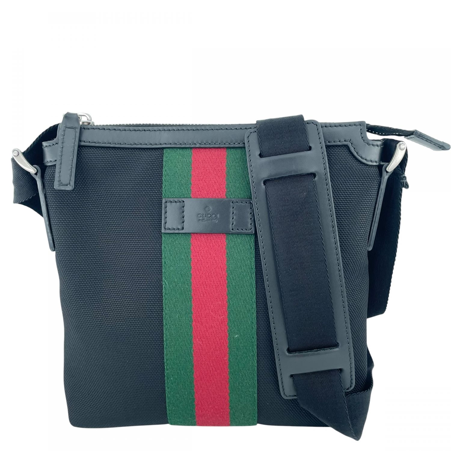 【中古】 GUCCI グッチ 631195 シェリーライン ショルダーバッグ アウトレット ブラック メンズ 25039041 KJ｜歌舞伎屋 X シルバーバンク